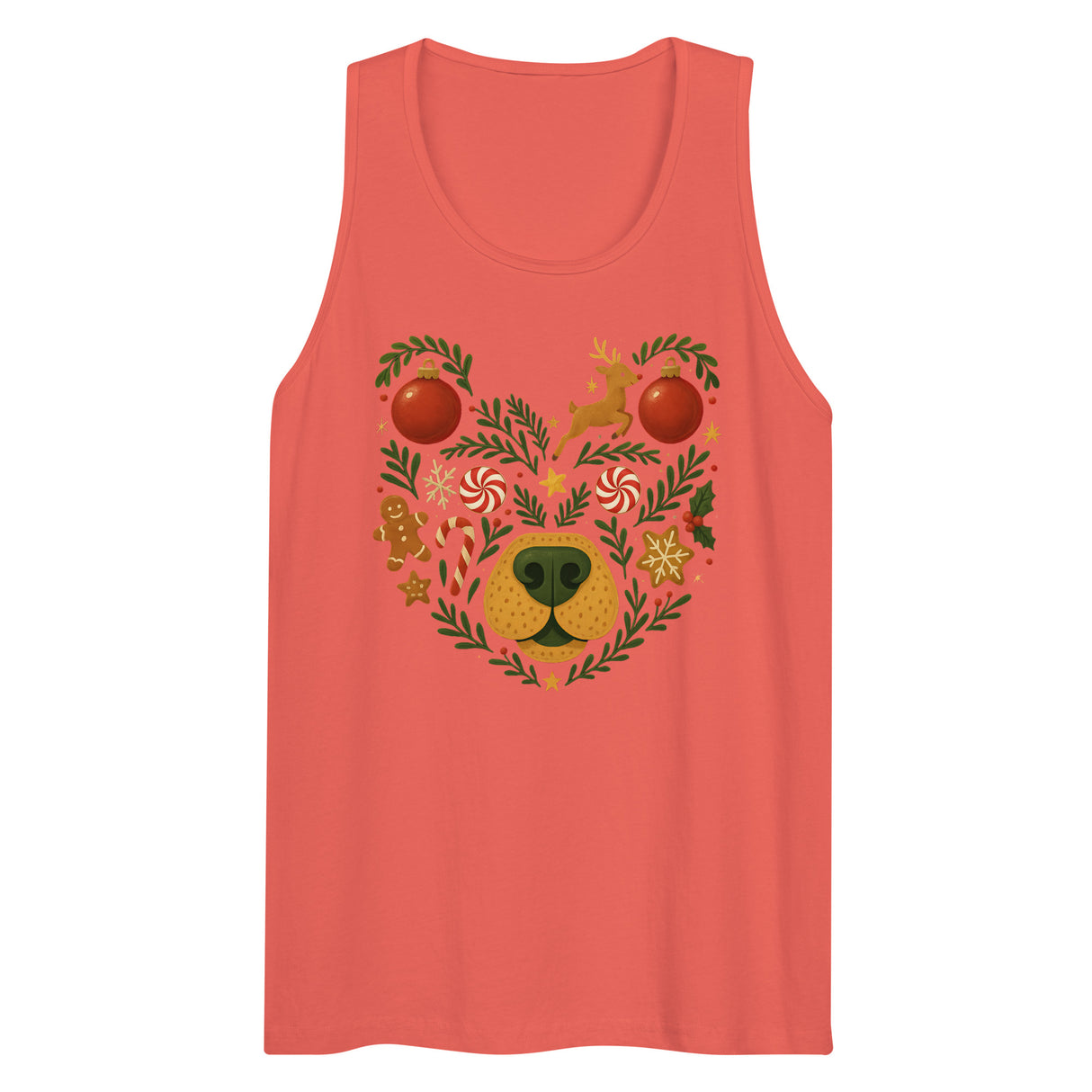 Winter Bear (Tank top)-Christmas Tank Tops-Swish Embassy
