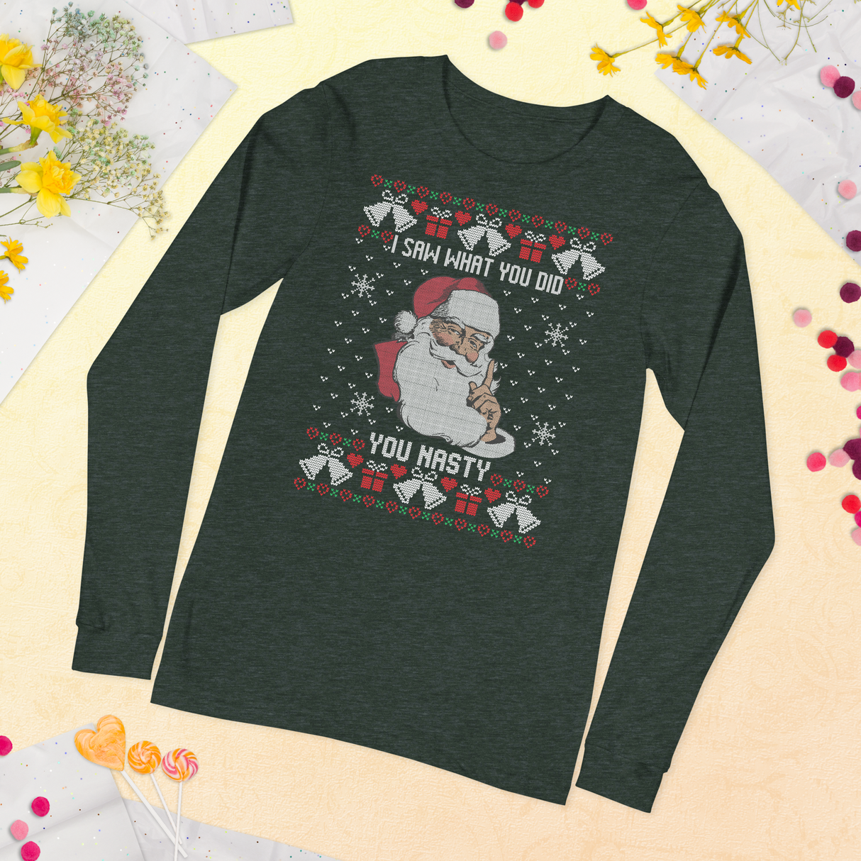 You Nasty (Ugly Christmas)-Christmas T-Shirts-Swish Embassy