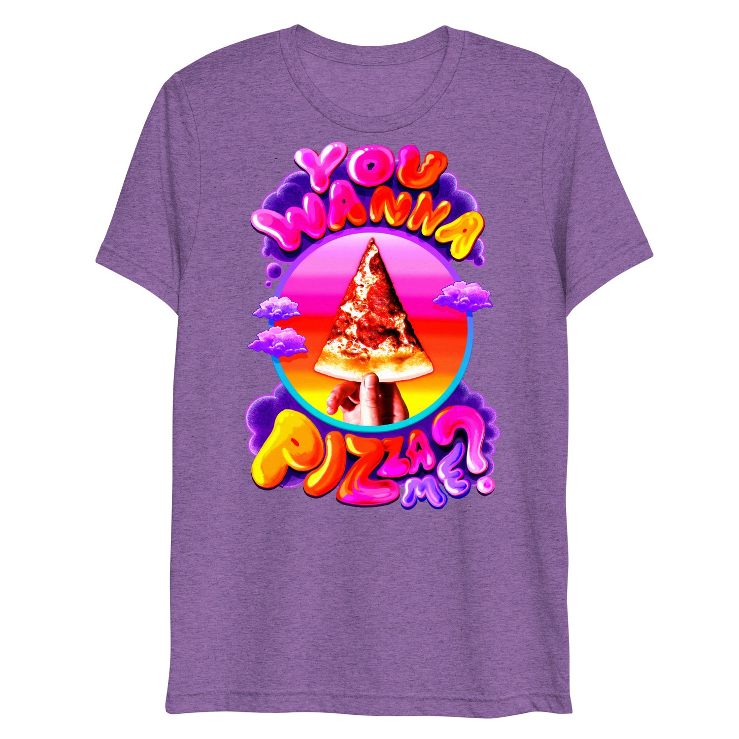 You Wanna Pizza Me? (Triblend)-Triblend T-Shirt-Swish Embassy