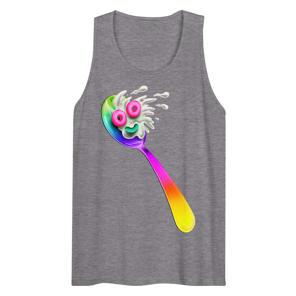 Spooning Leads to Forking (Tank Top) - Athletic Heather