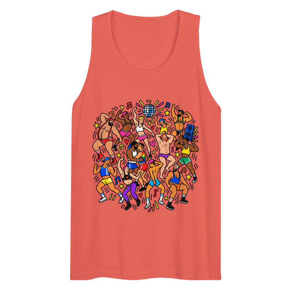Can't Stop Won't Stop (Tank Top) - Coral