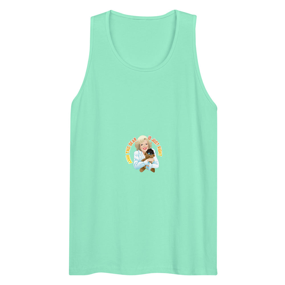This Bear is Just Right (Tank Top) - Mint