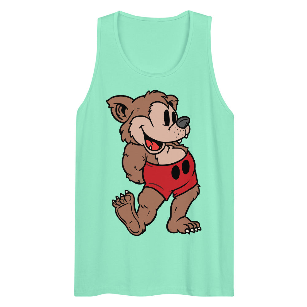 Steam-Bear Willie (Tank Top) - Mint