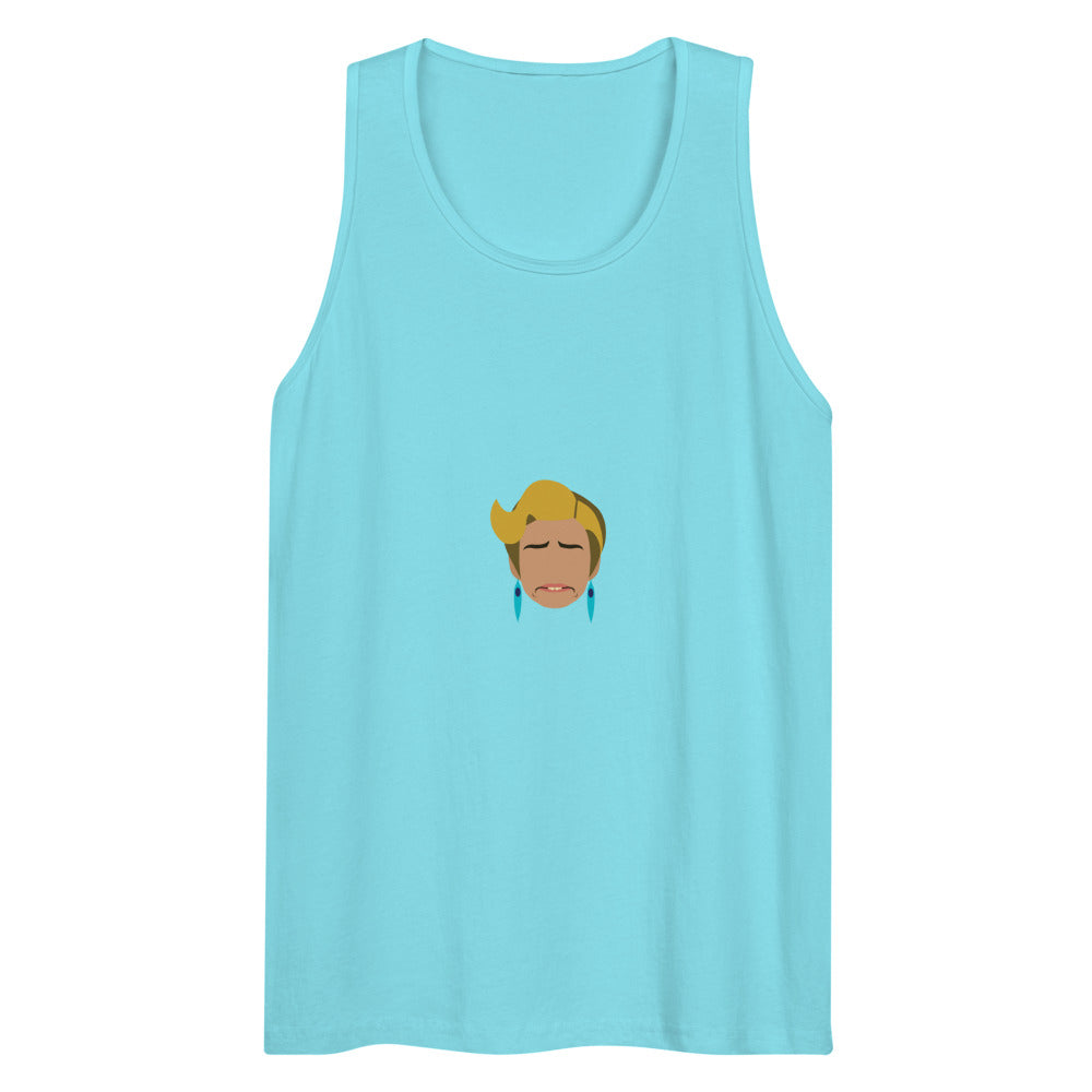 Strangers Blank (Tank Top) - Pacific Blue