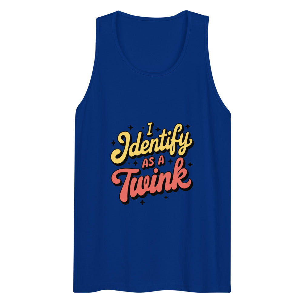 I Identify as a Twink (Tank Top) - Team Royal