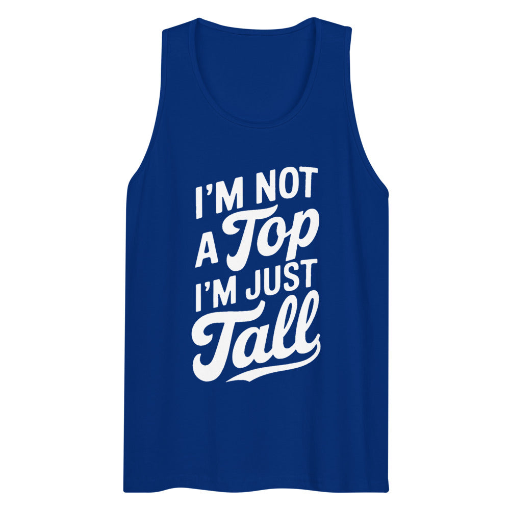 I'm Not a Top (Tank Top) - Team Royal