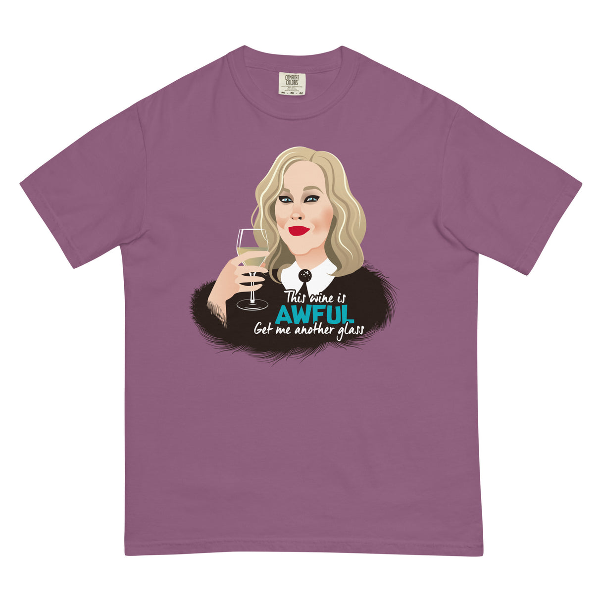 Awful Wine (Boxy Tee)-Boxy T-Shirt-Swish Embassy