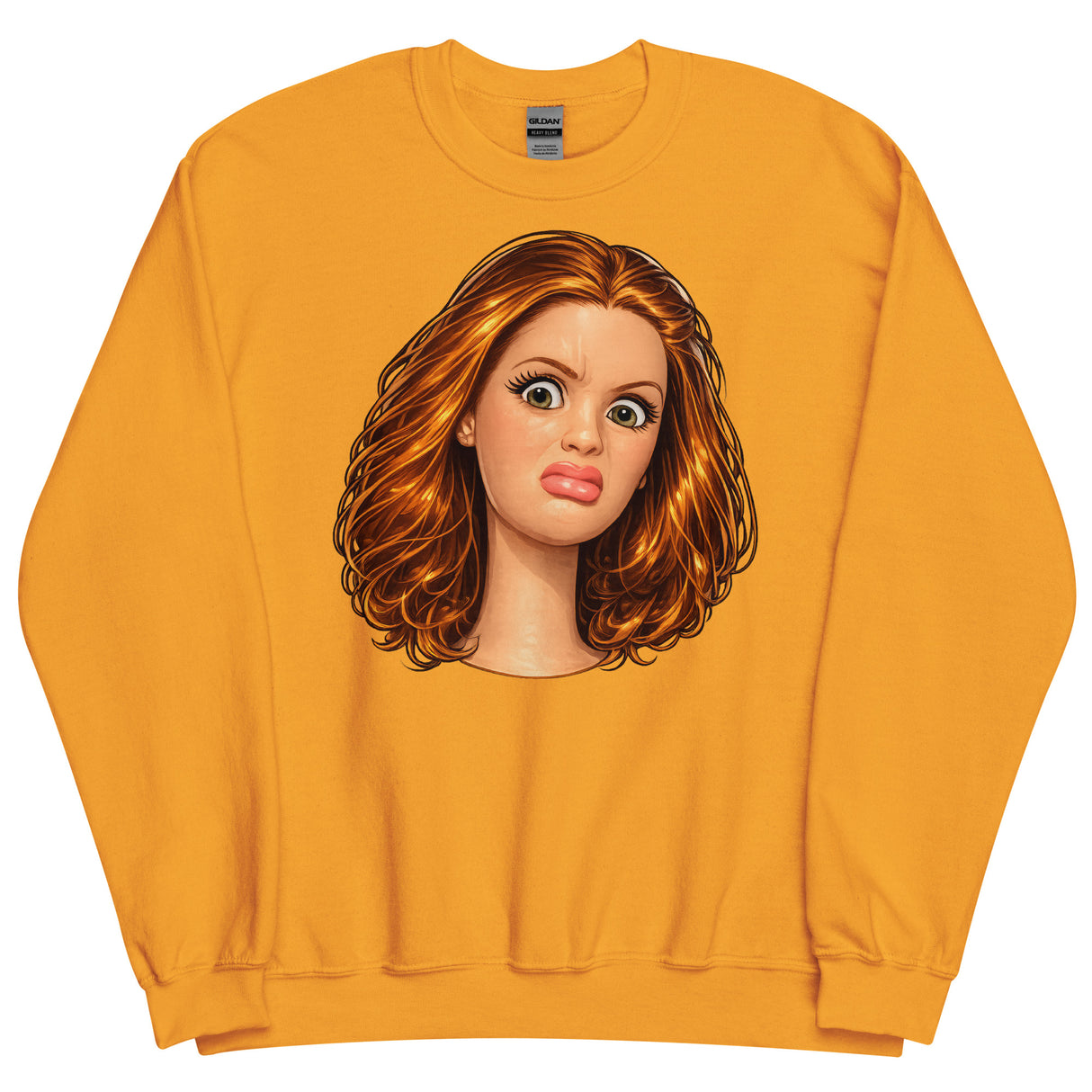 Disgusted Doll (Sweatshirt)-Sweatshirt-Swish Embassy