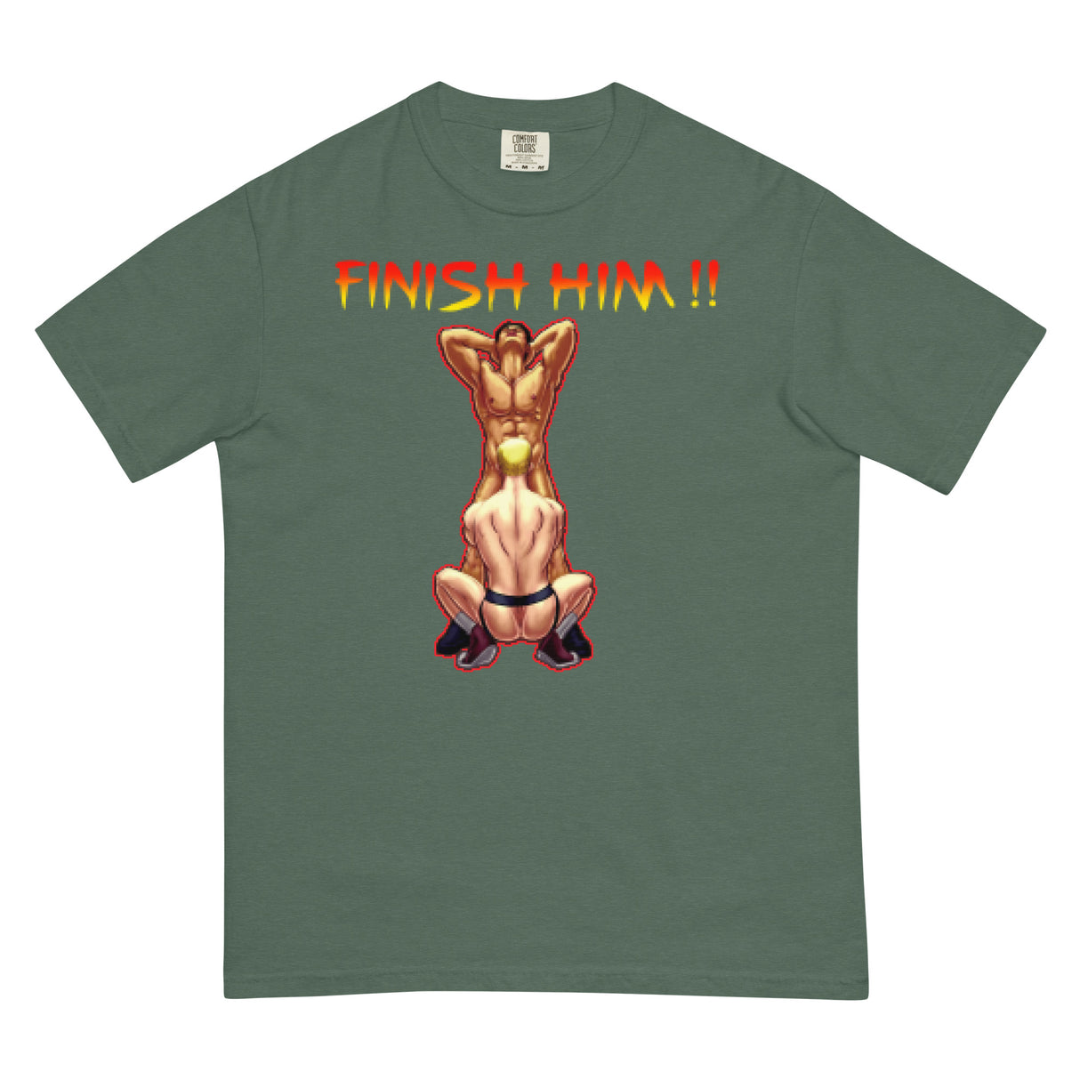 Finish Him (Boxy Tee)-Boxy T-Shirt-Swish Embassy