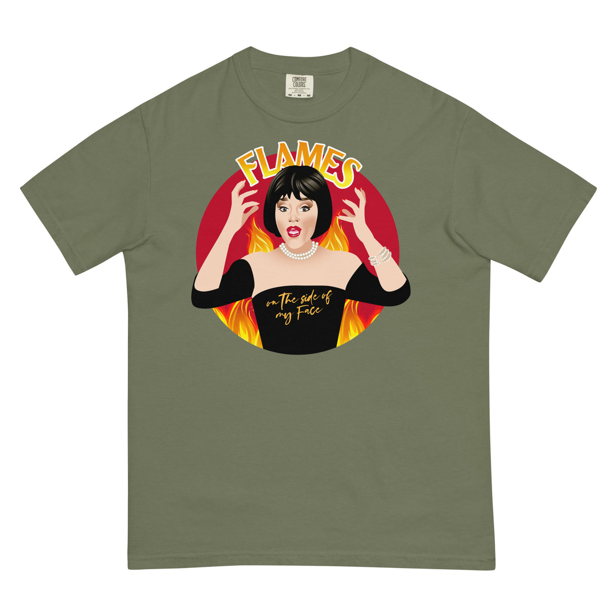 Flames (Boxy Tee)-Boxy T-Shirt-Swish Embassy