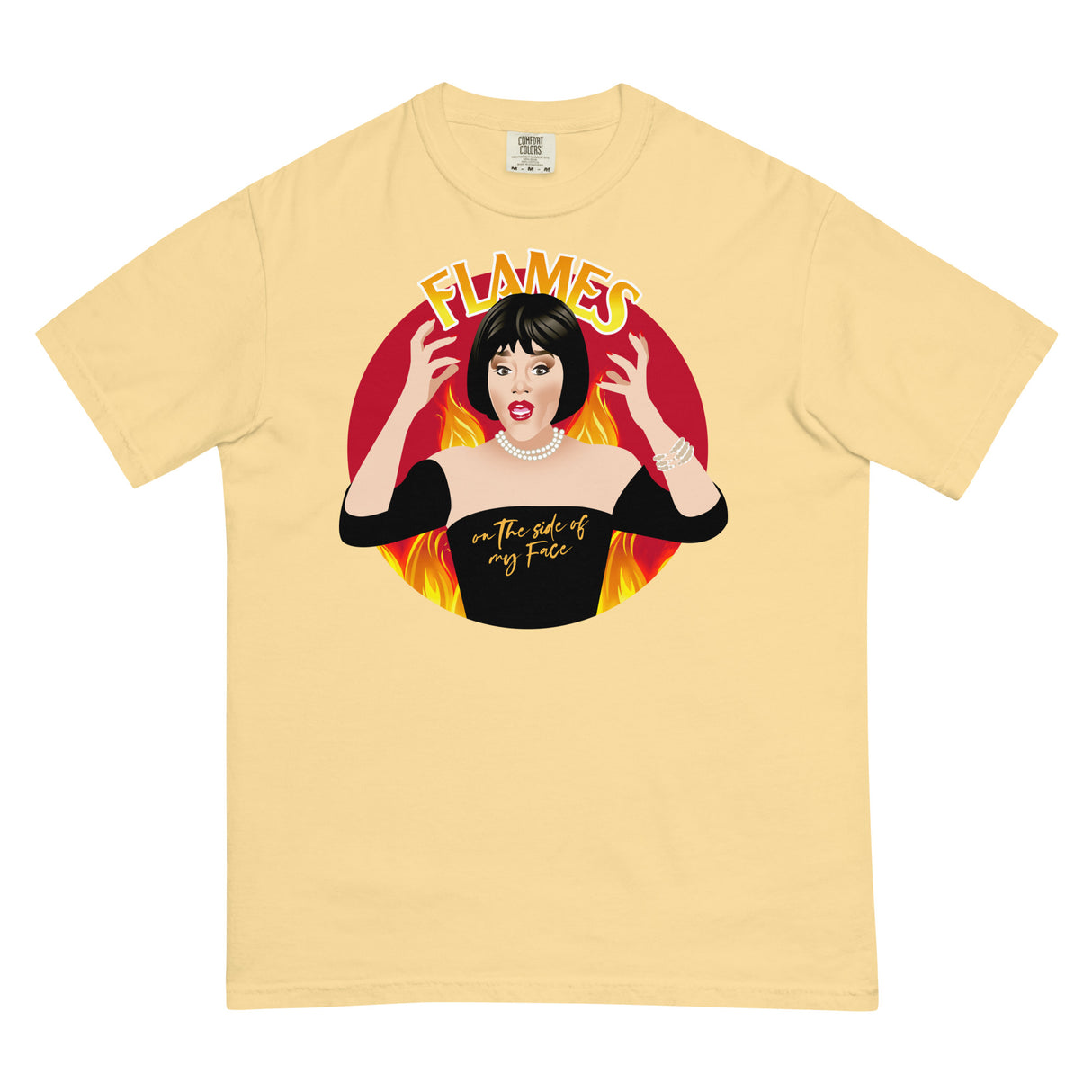 Flames (Boxy Tee)-Boxy T-Shirt-Swish Embassy