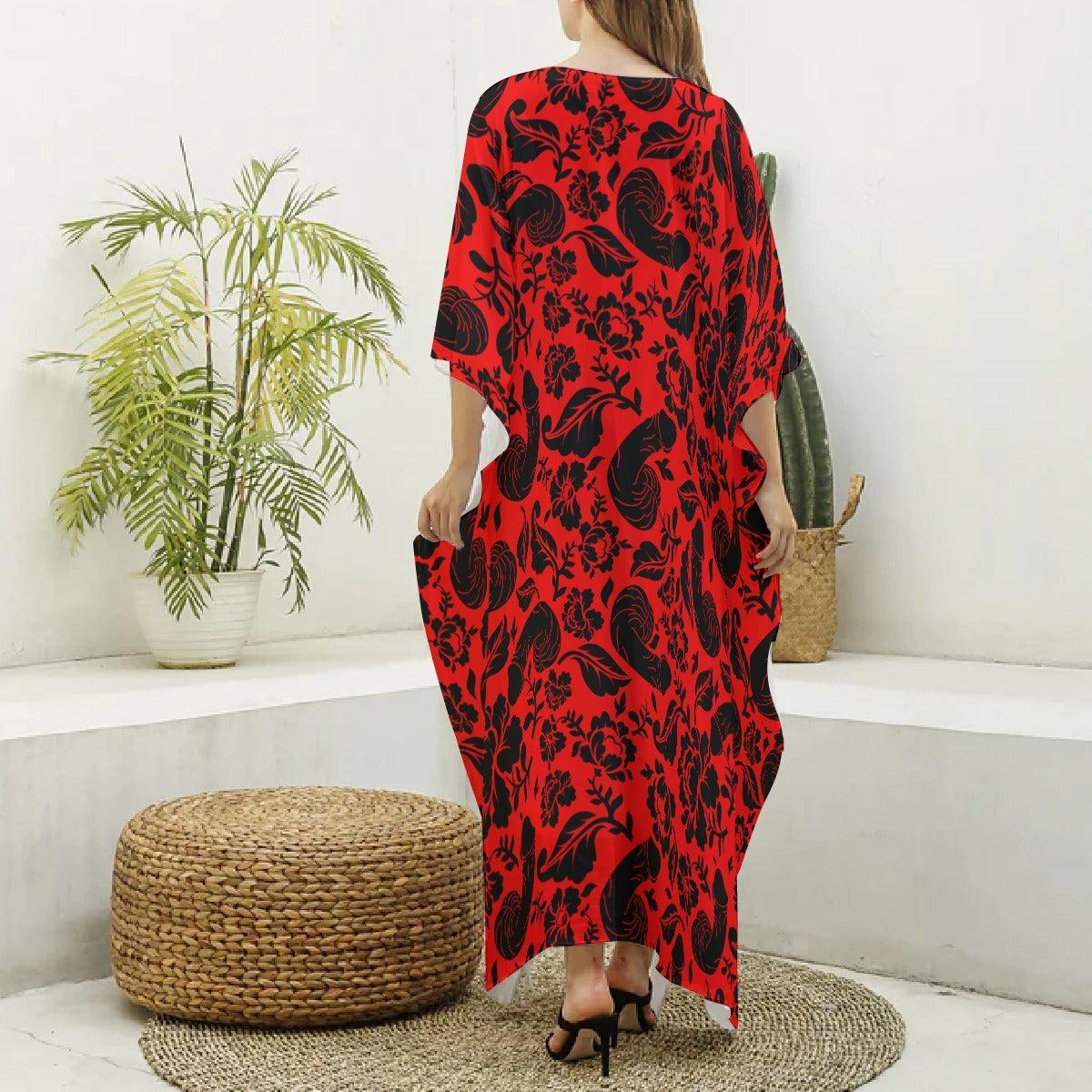 Floral Pecker (Kaftan)-Kaftan-Swish Embassy