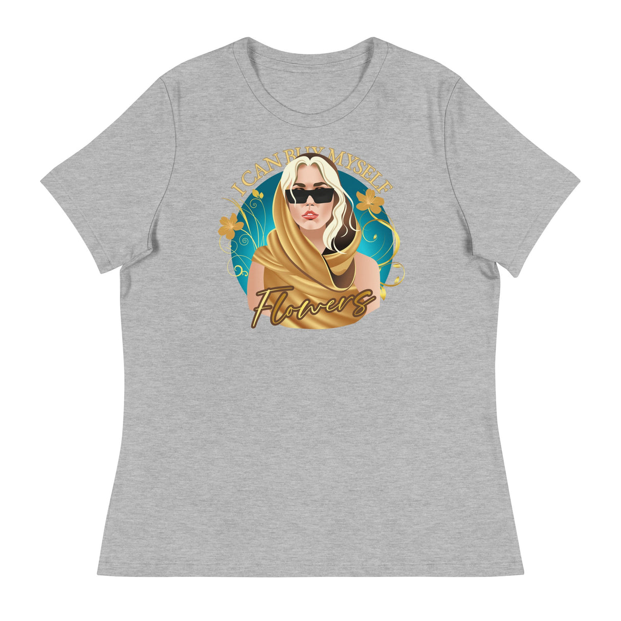 Flowers (Women's Relaxed T-Shirt)-Women's T-Shirts-Swish Embassy