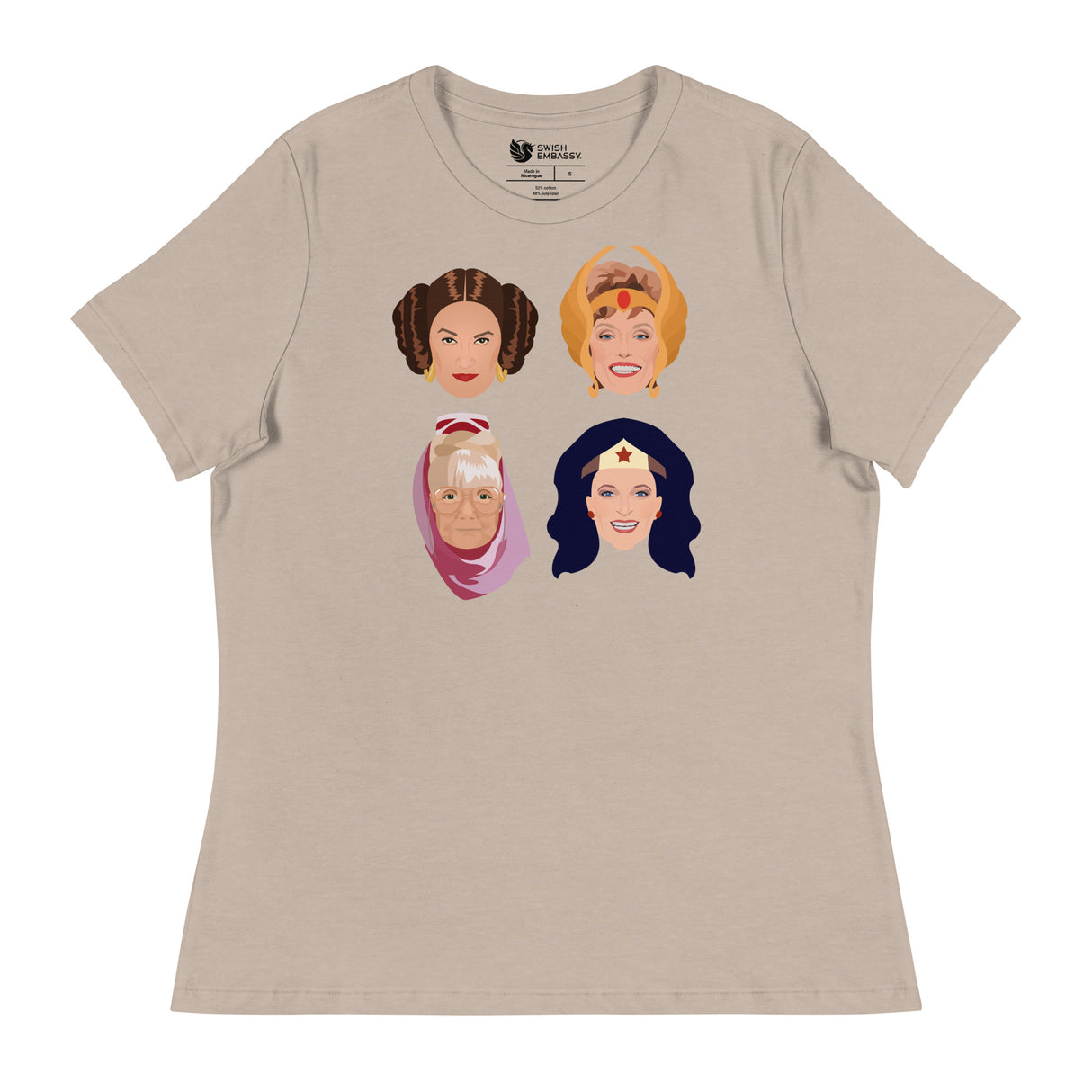 Golden League (Women's Relaxed T-Shirt)-Women's T-Shirts-Swish Embassy