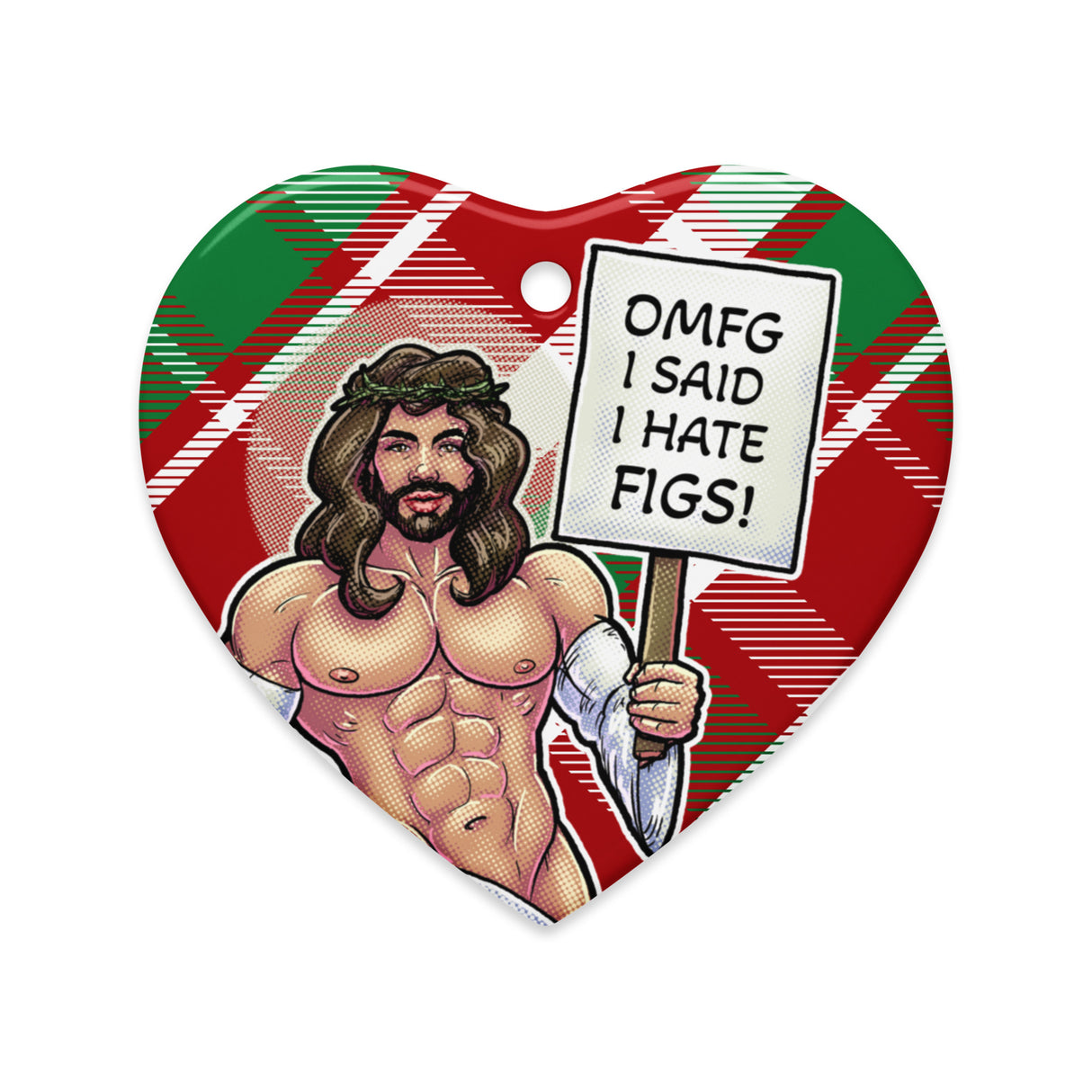 Hates Figs (Ceramic ornament)-Ceramic Ornament-Swish Embassy