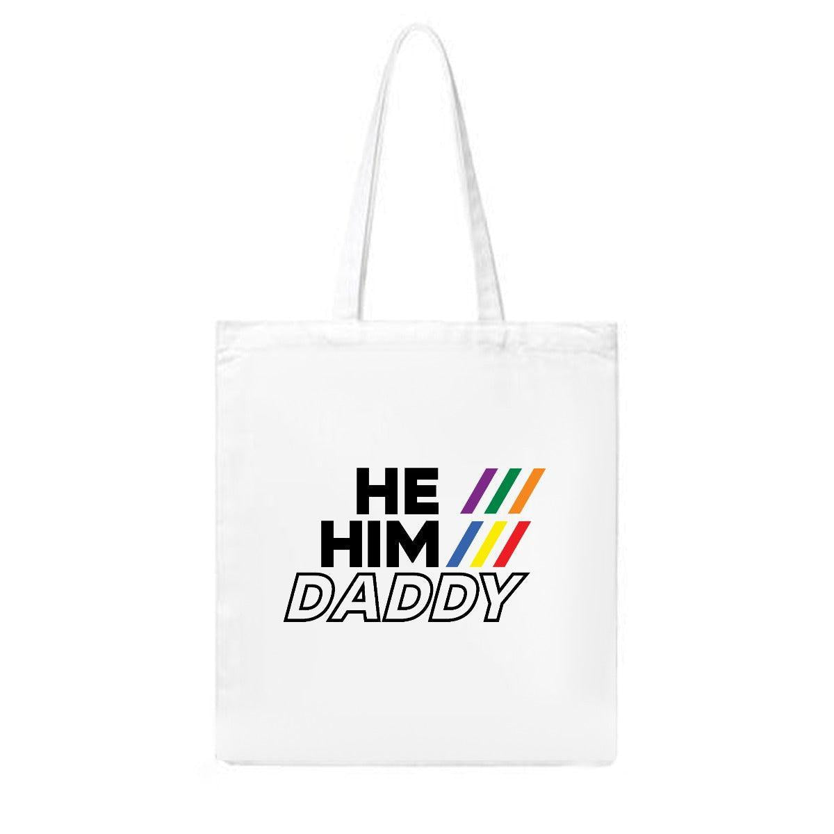 He/Him/Daddy (Canvas Bag)-Canvas Bag-Swish Embassy