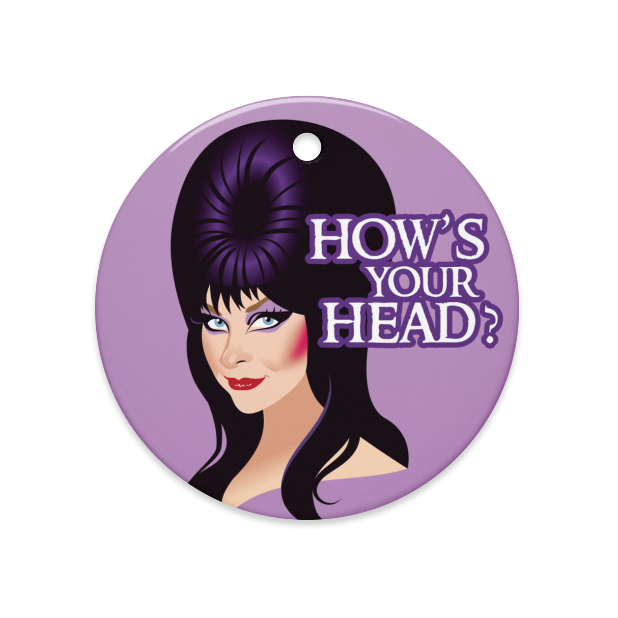 How's Your Head (Ceramic ornament)-Ceramic Ornament-Swish Embassy