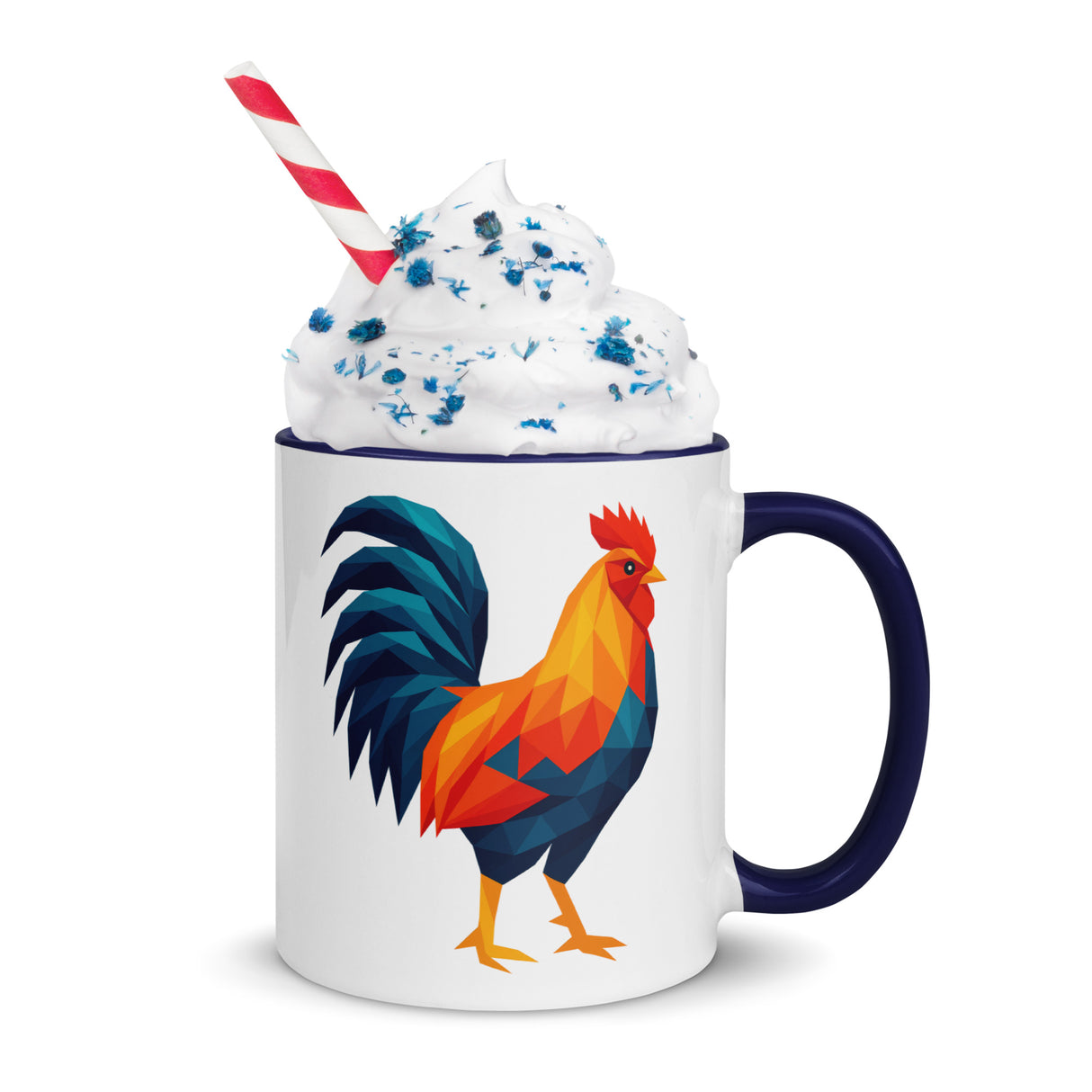 Huge Polygon Rooster (Mug)-Mugs-Swish Embassy