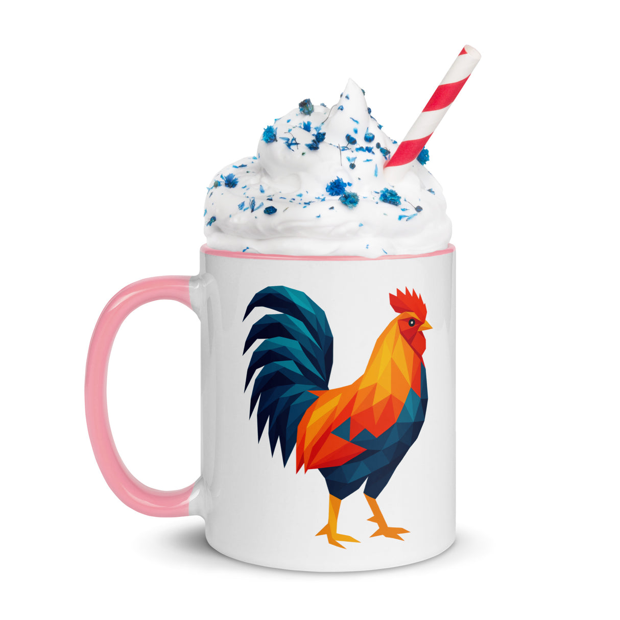 Huge Polygon Rooster (Mug)-Mugs-Swish Embassy