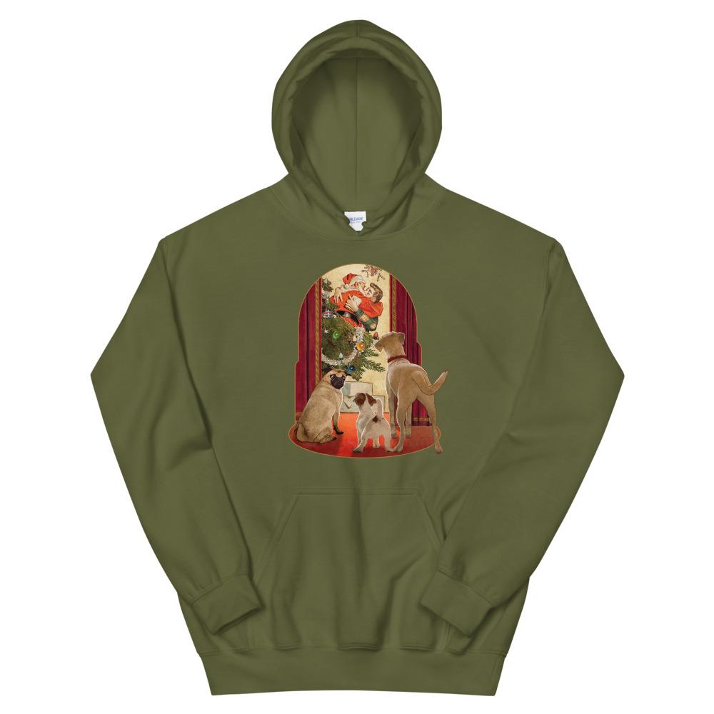 I Saw Daddy Kissing Santa Claus (Hoodie)-Christmas Hoodies-Swish Embassy