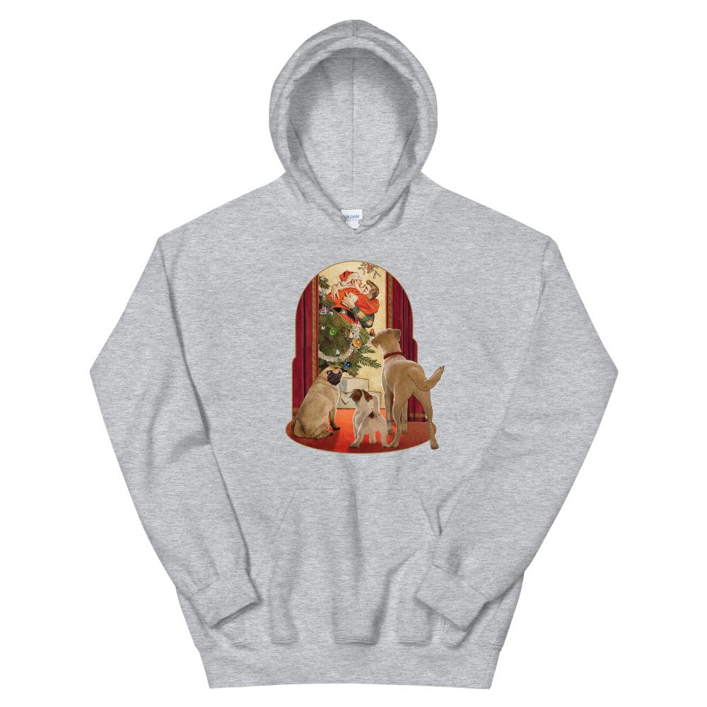 I Saw Daddy Kissing Santa Claus (Hoodie)-Christmas Hoodies-Swish Embassy