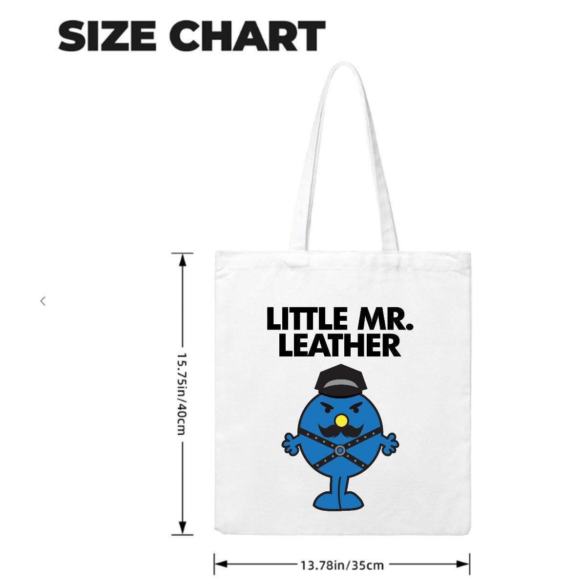 Little Mr. Leather (Canvas Bag)-Canvas Bag-Swish Embassy