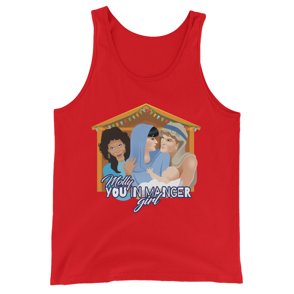 Molly, You in Manger Girl! (Tank Top)-Christmas Tank Tops-Swish Embassy