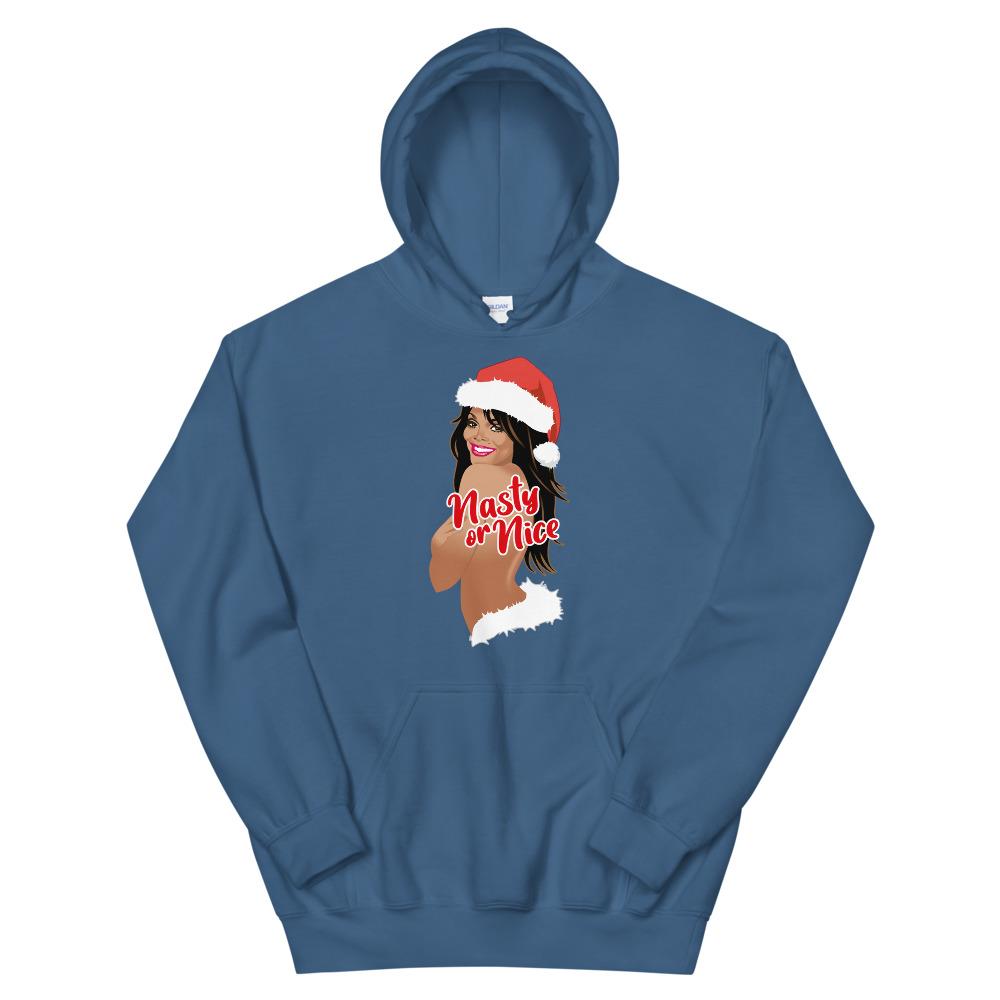 Nasty or Nice (Hoodie)-Christmas Hoodies-Swish Embassy
