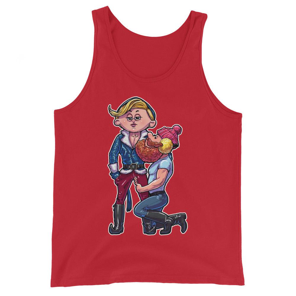 North Pole's Top Elf (Tank Top)-Christmas Tank Tops-Swish Embassy