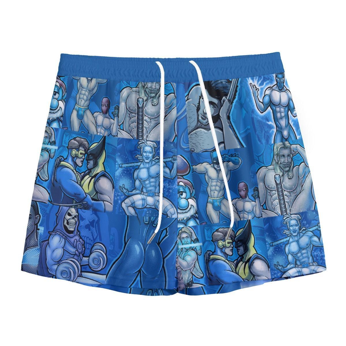 Pop Boys Blue (Shorts)-Shorts-Swish Embassy