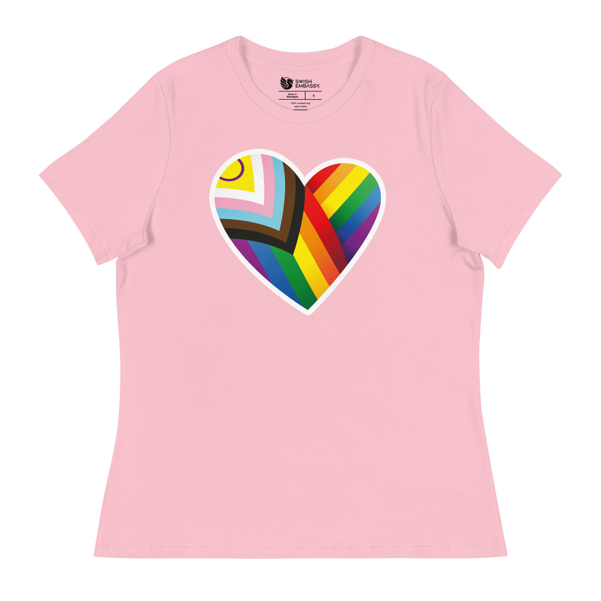 Pride Heart (Women's Relaxed T-Shirt)-Women's T-Shirts-Swish Embassy