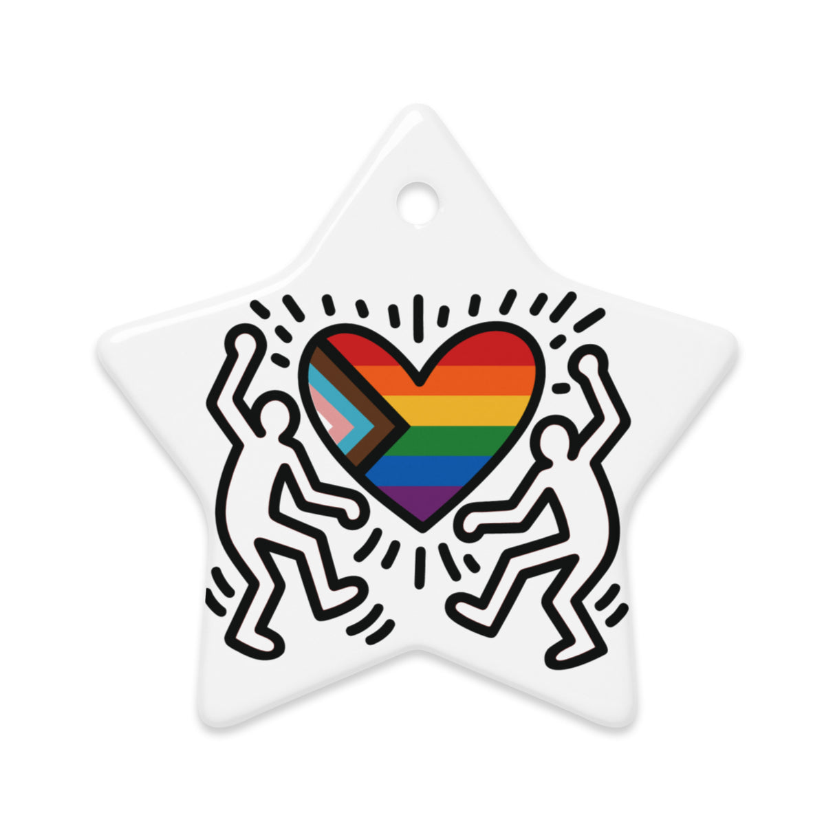 Progress Pride Figures (Ceramic ornaments)-Ceramic Ornament-Swish Embassy