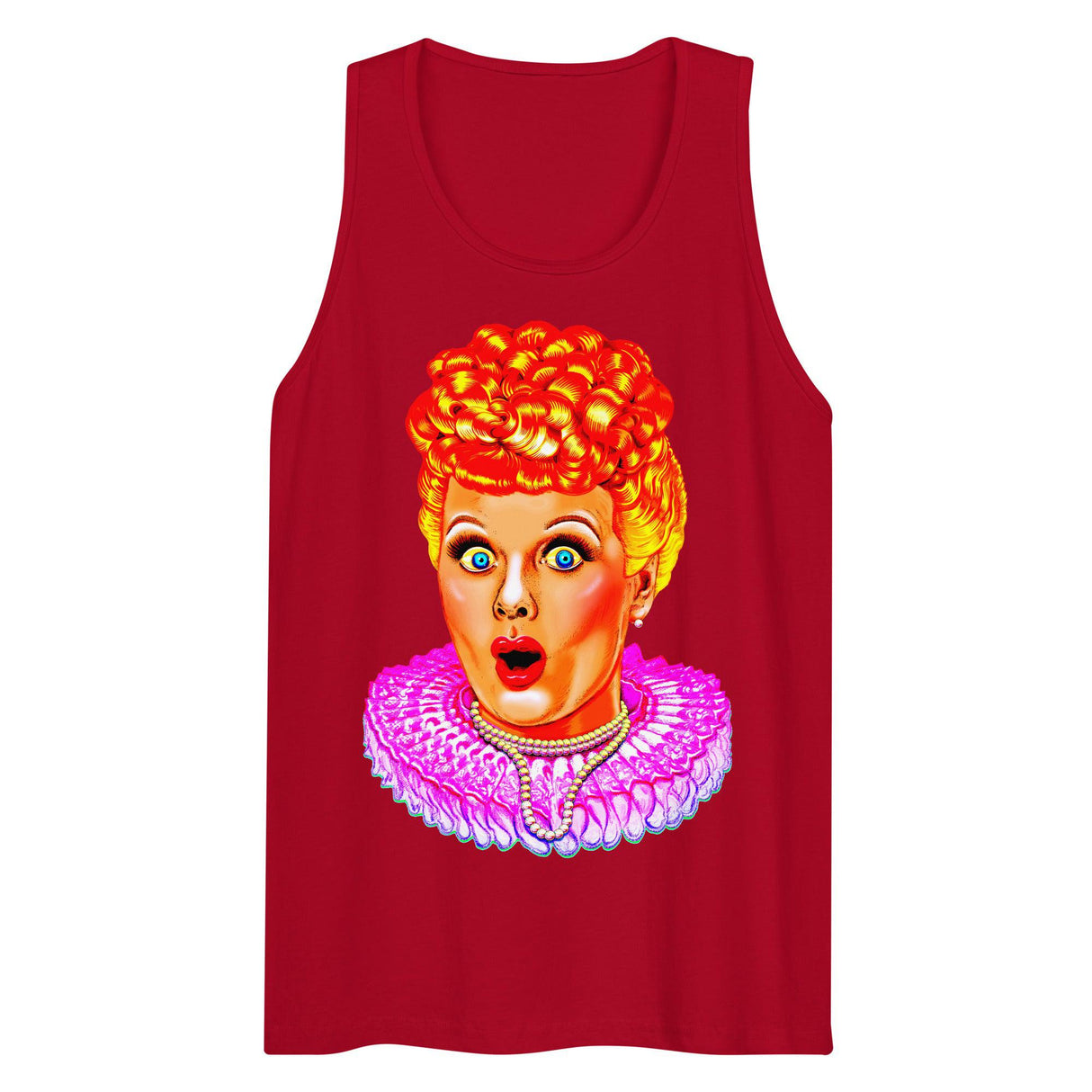 Red Hair Don’t Care (Tank Top)-Tank Top-Swish Embassy