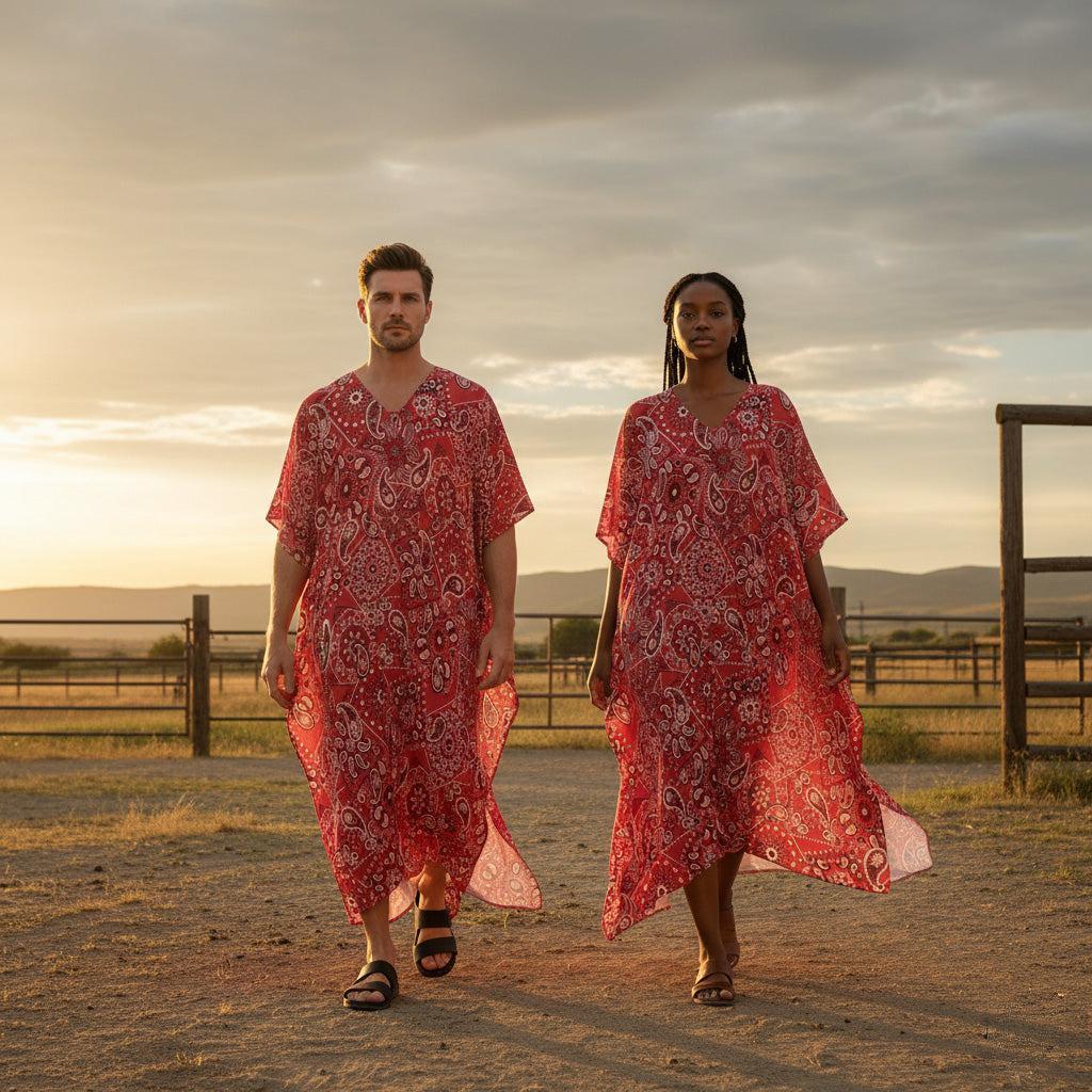 Red Hanky (Kaftan)-Kaftan-Swish Embassy