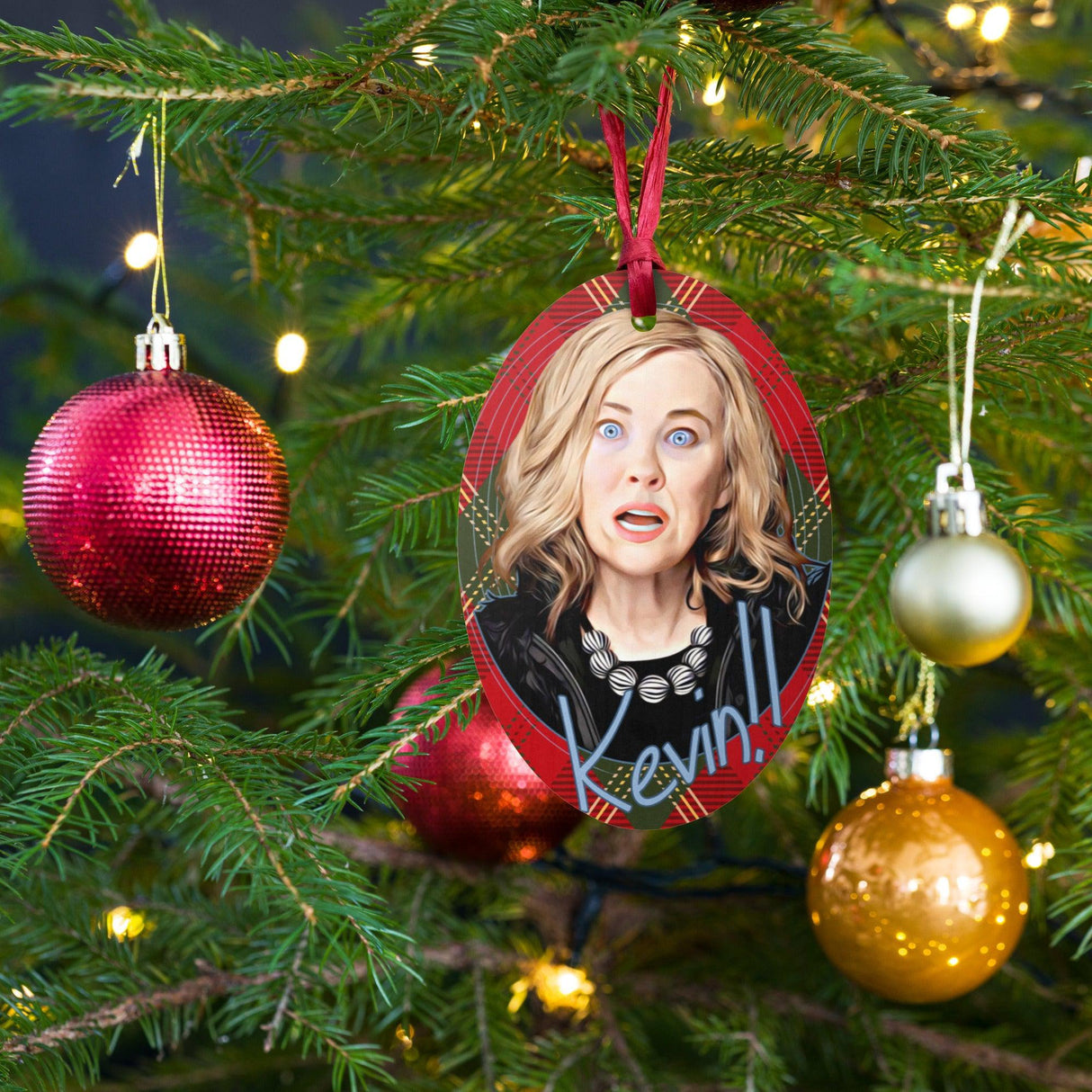 Rose Alone (Ornament/Fridge Magnet)-Wood Ornament-Swish Embassy