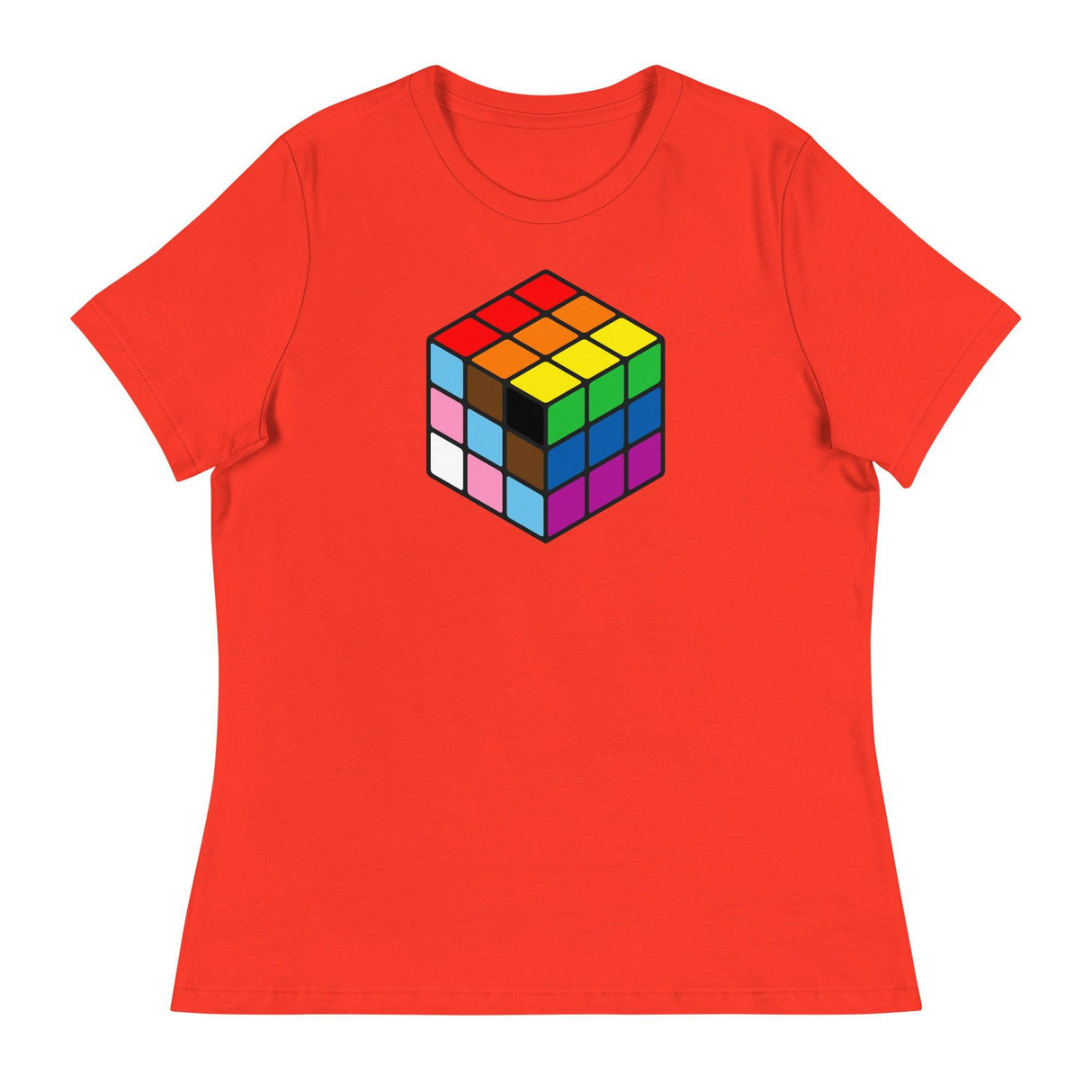 Rubik's Pride (Women's Relaxed T-Shirt)-Women's T-Shirts-Swish Embassy
