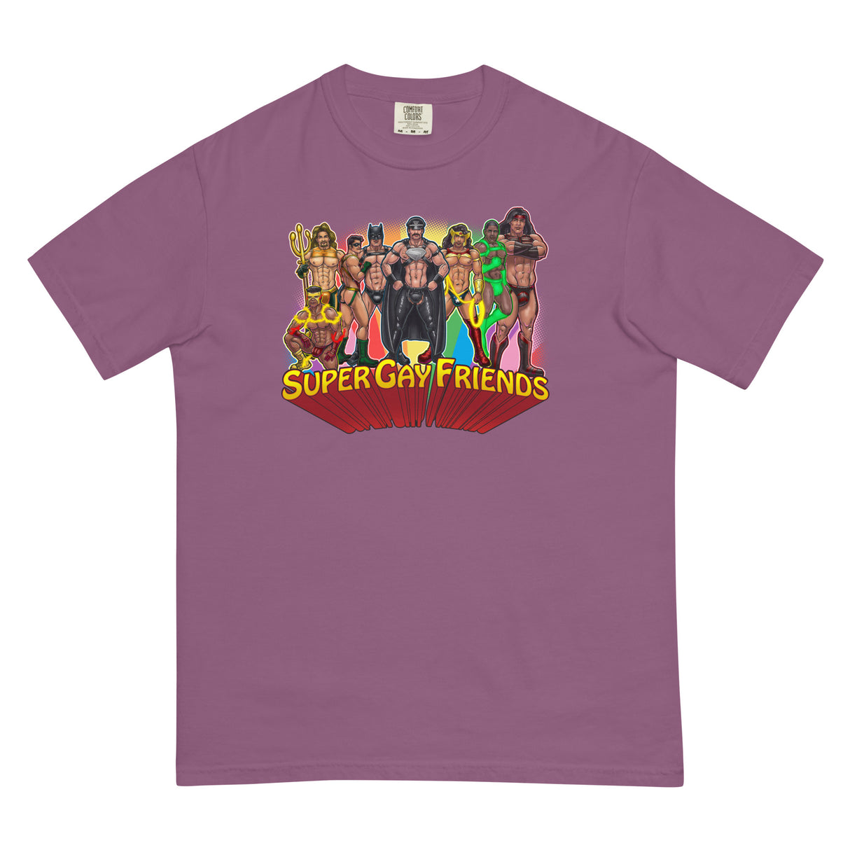Supergay Friends (Boxy Tee)-Boxy T-Shirt-Swish Embassy
