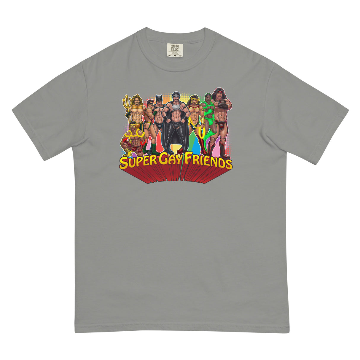 Supergay Friends (Boxy Tee)-Boxy T-Shirt-Swish Embassy