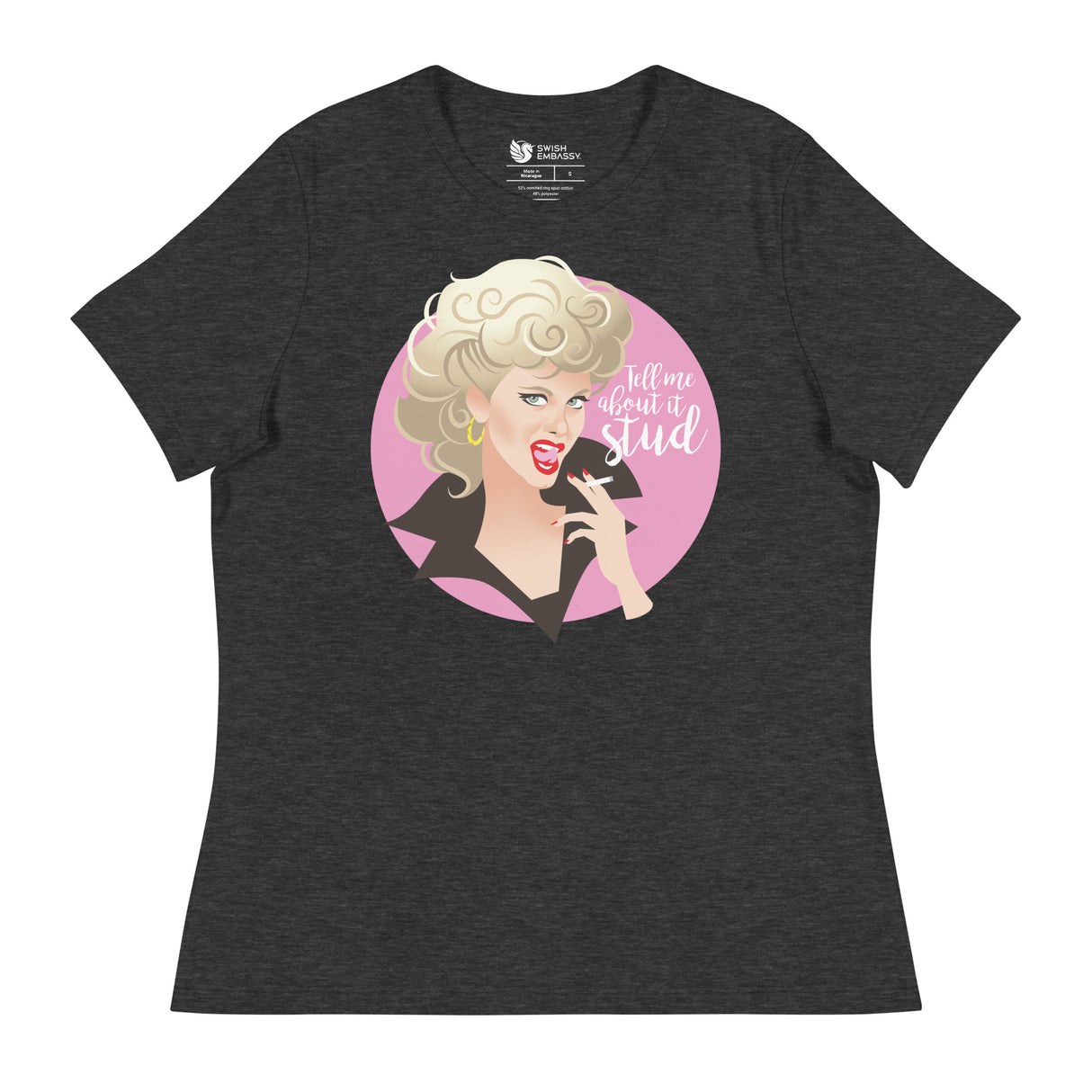 Tell Me About it Stud (Women's Relaxed T-Shirt)-Women's T-Shirts-Swish Embassy