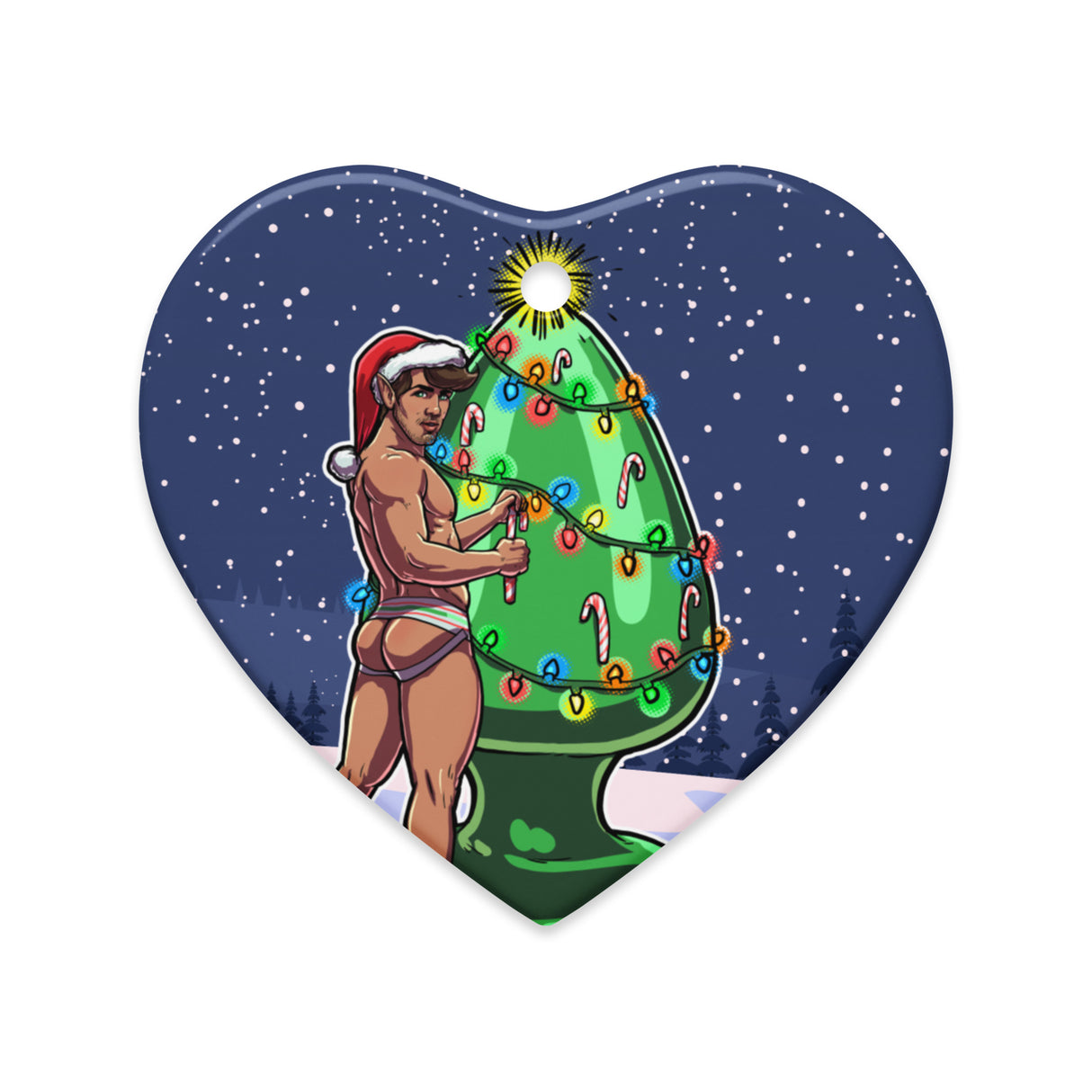 Trim the Rear (Ceramic ornament)-Ceramic Ornament-Swish Embassy