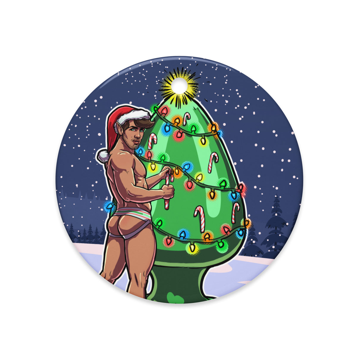 Trim the Rear (Ceramic ornament)-Ceramic Ornament-Swish Embassy