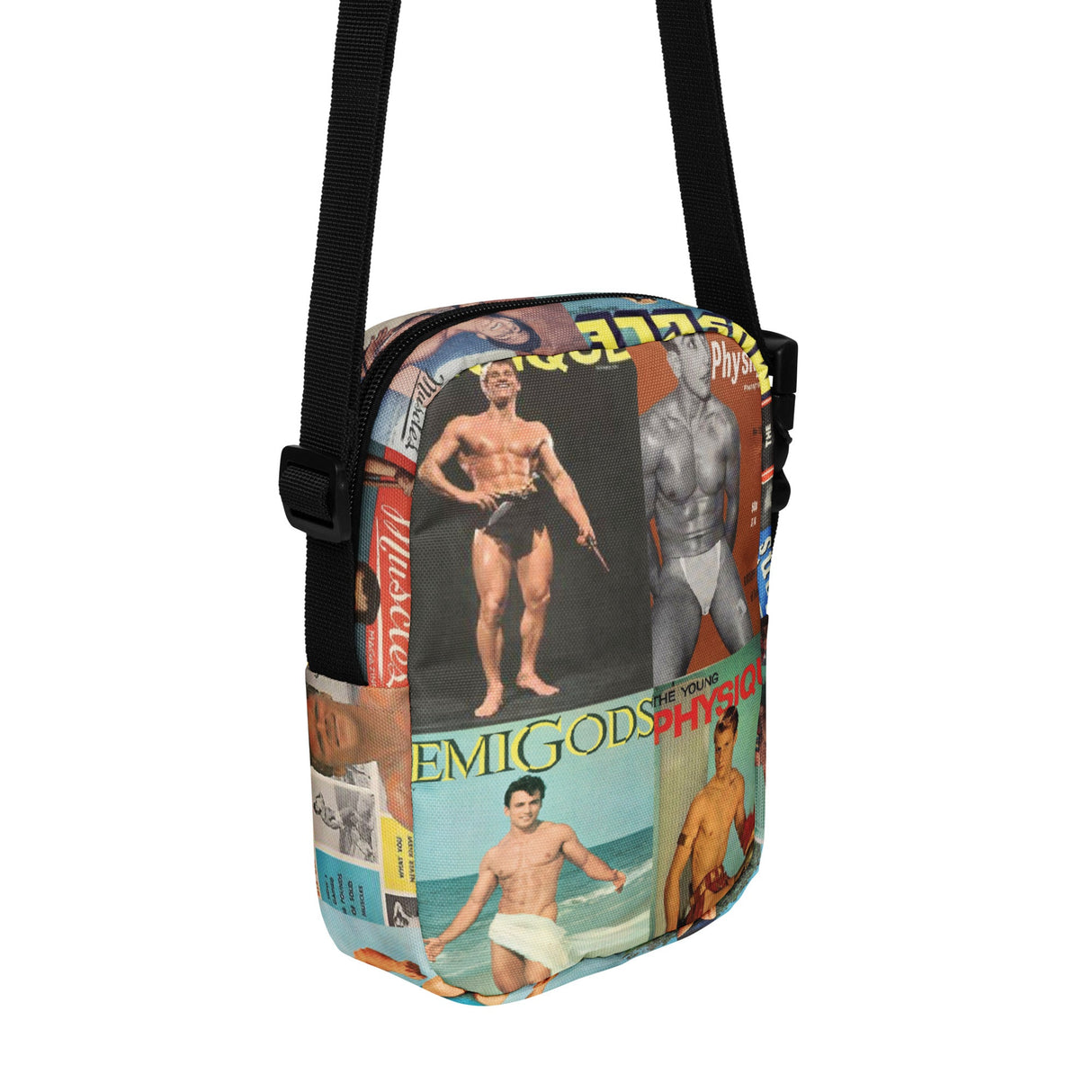 Vintage Gay Beefcake (Crossbody Bag)-Crossbody Bag-Swish Embassy