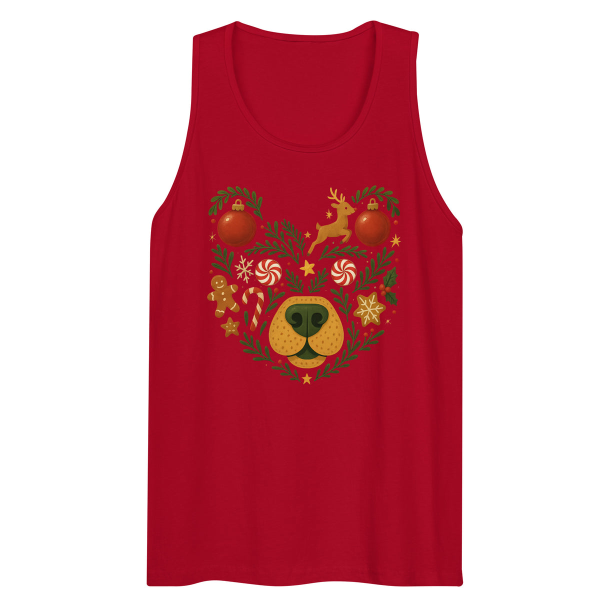 Winter Bear (Tank top)-Christmas Tank Tops-Swish Embassy