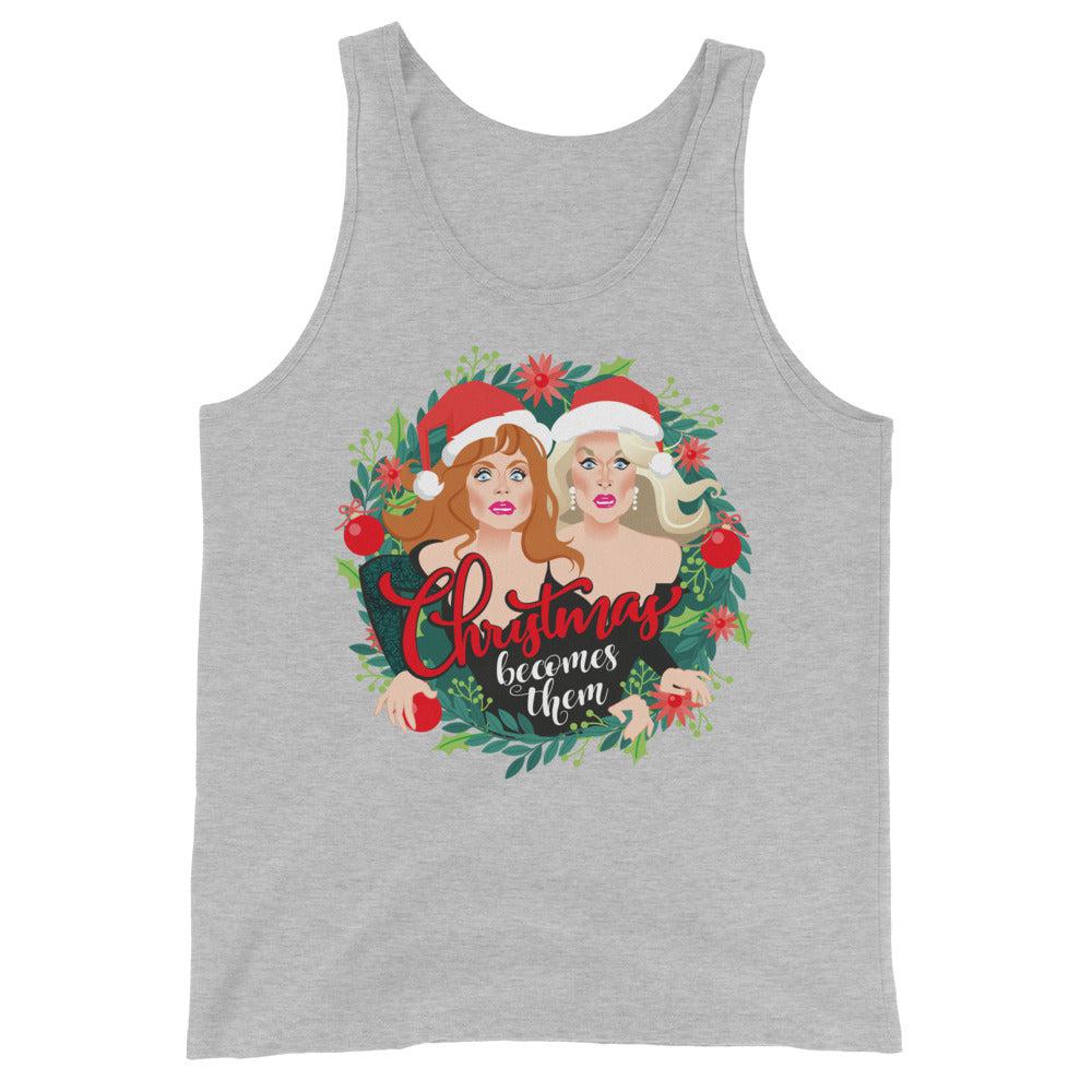 Xmas Becomes Them (Tank Top)-Christmas Tank Tops-Swish Embassy