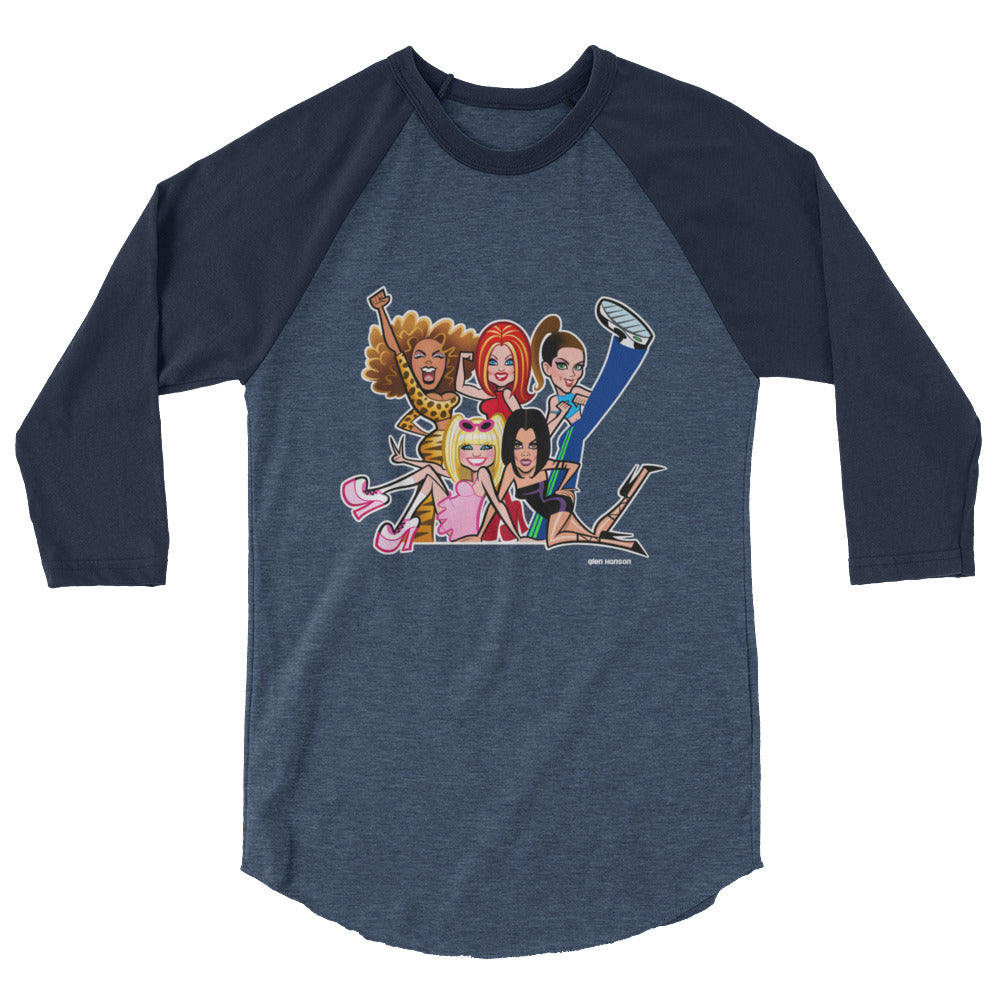 Who Do You Think You Are (Raglan) - Heather Denim/Navy
