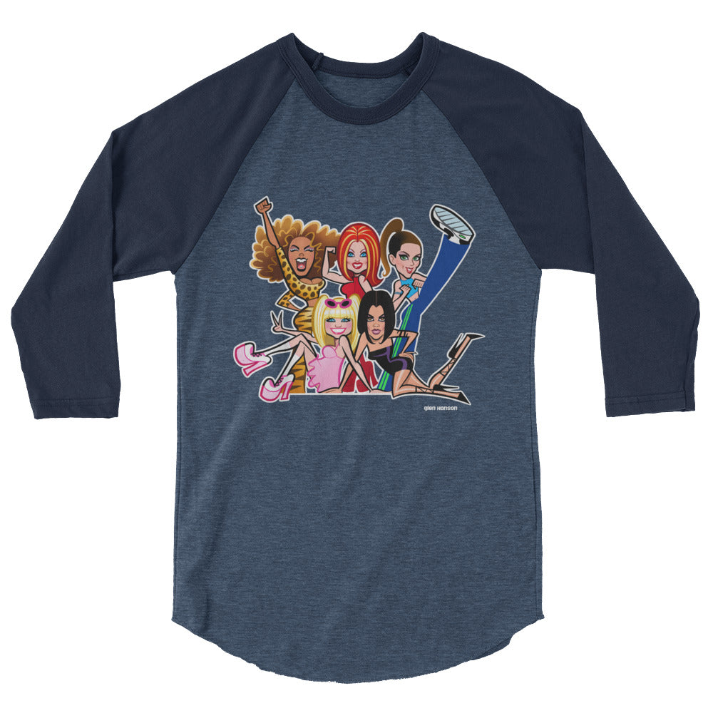 Who Do You Think You Are (Raglan) - Heather Denim/Navy
