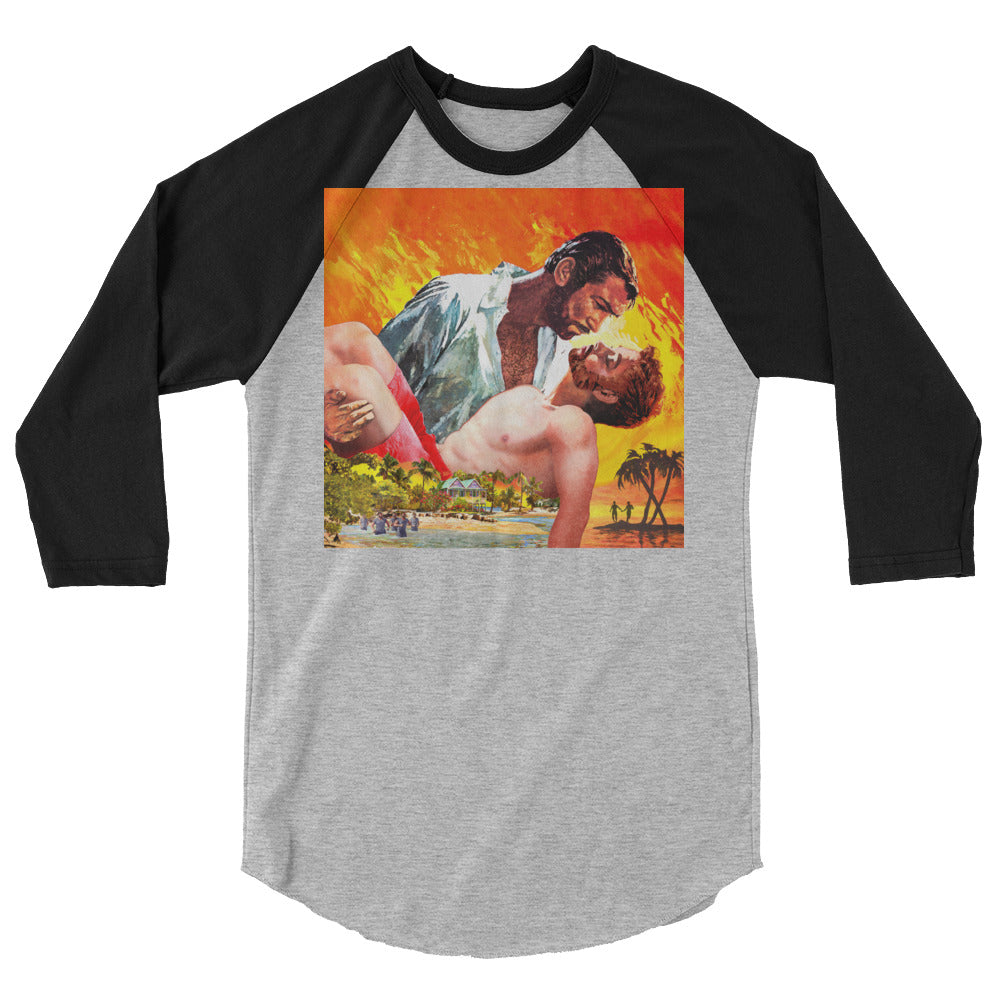 The Wind Done Already Had Herses (Raglan) - Heather Grey/Black