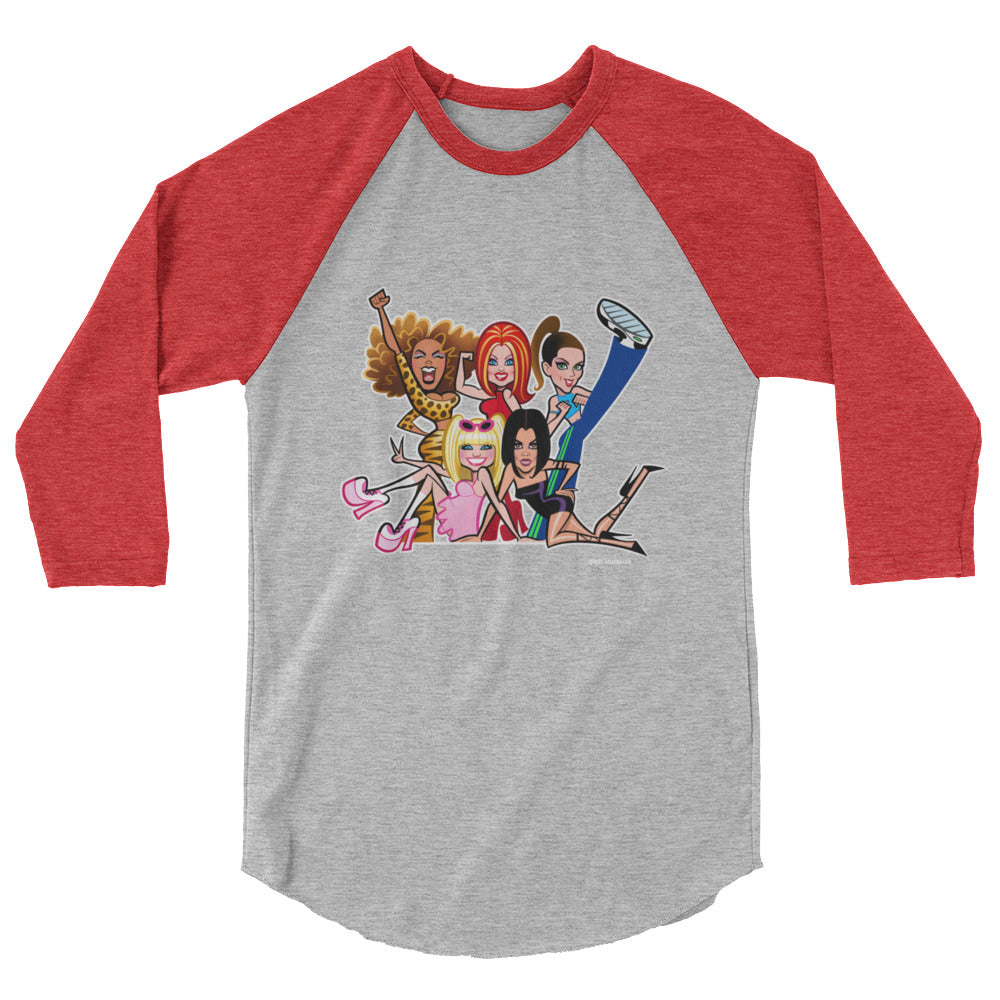 Who Do You Think You Are (Raglan) - Heather Grey/Heather Red
