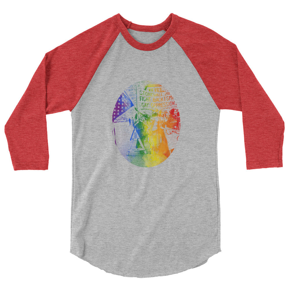 Stonewall (Raglan) - Heather Grey/Heather Red