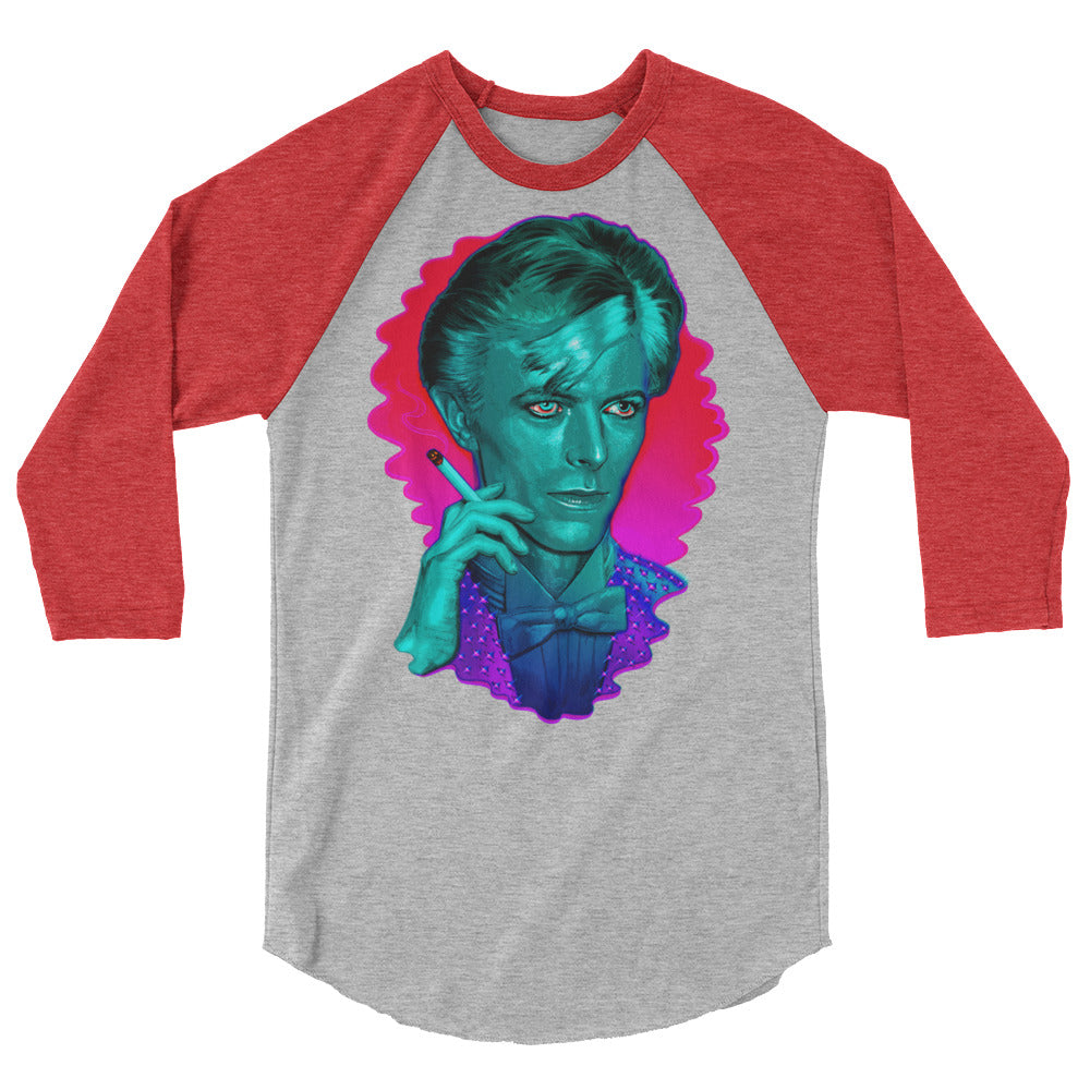 The Man Who Sold the Hue (Raglan) - Heather Grey/Heather Red
